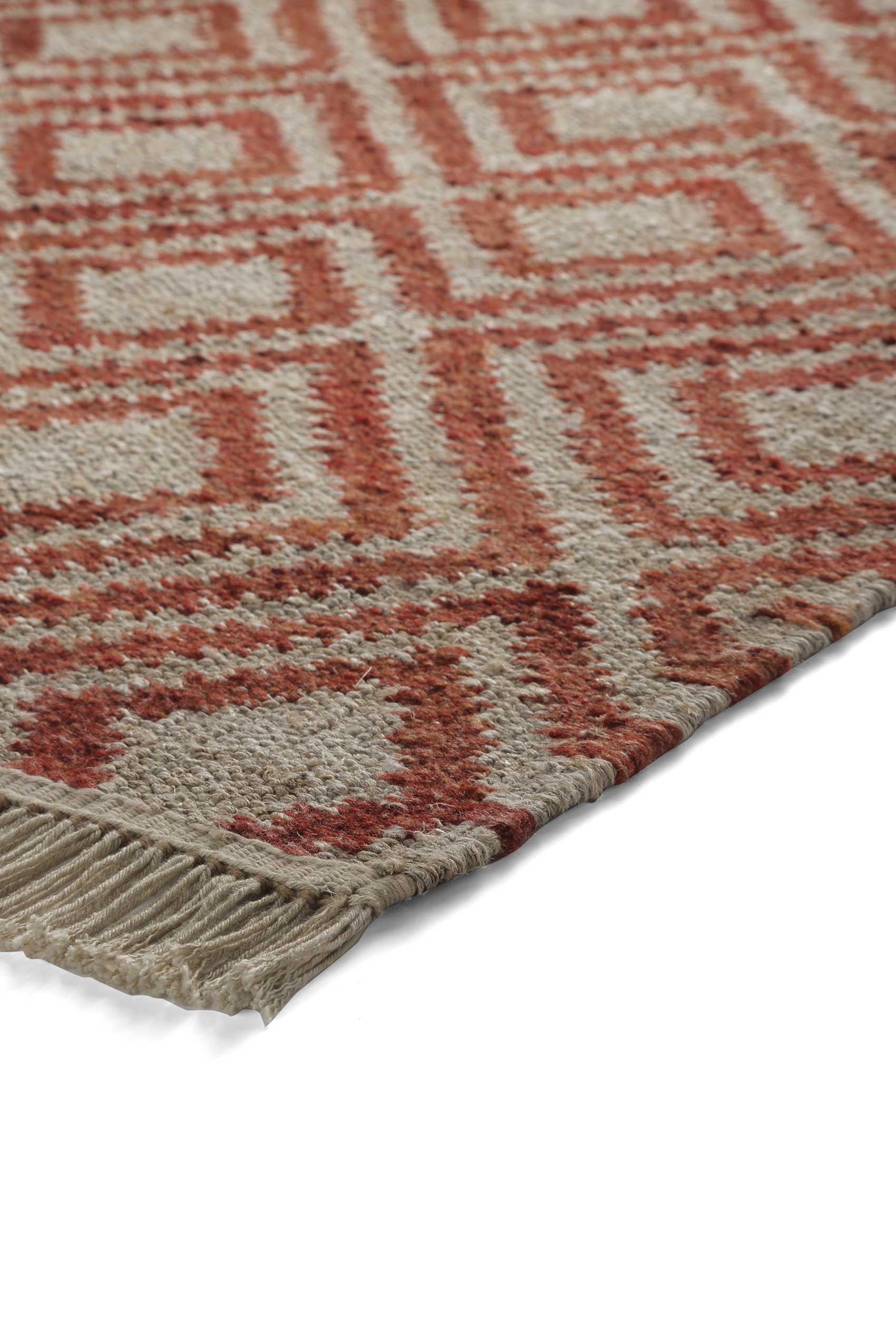 Esprit Kelim Teppich Beige Rot 