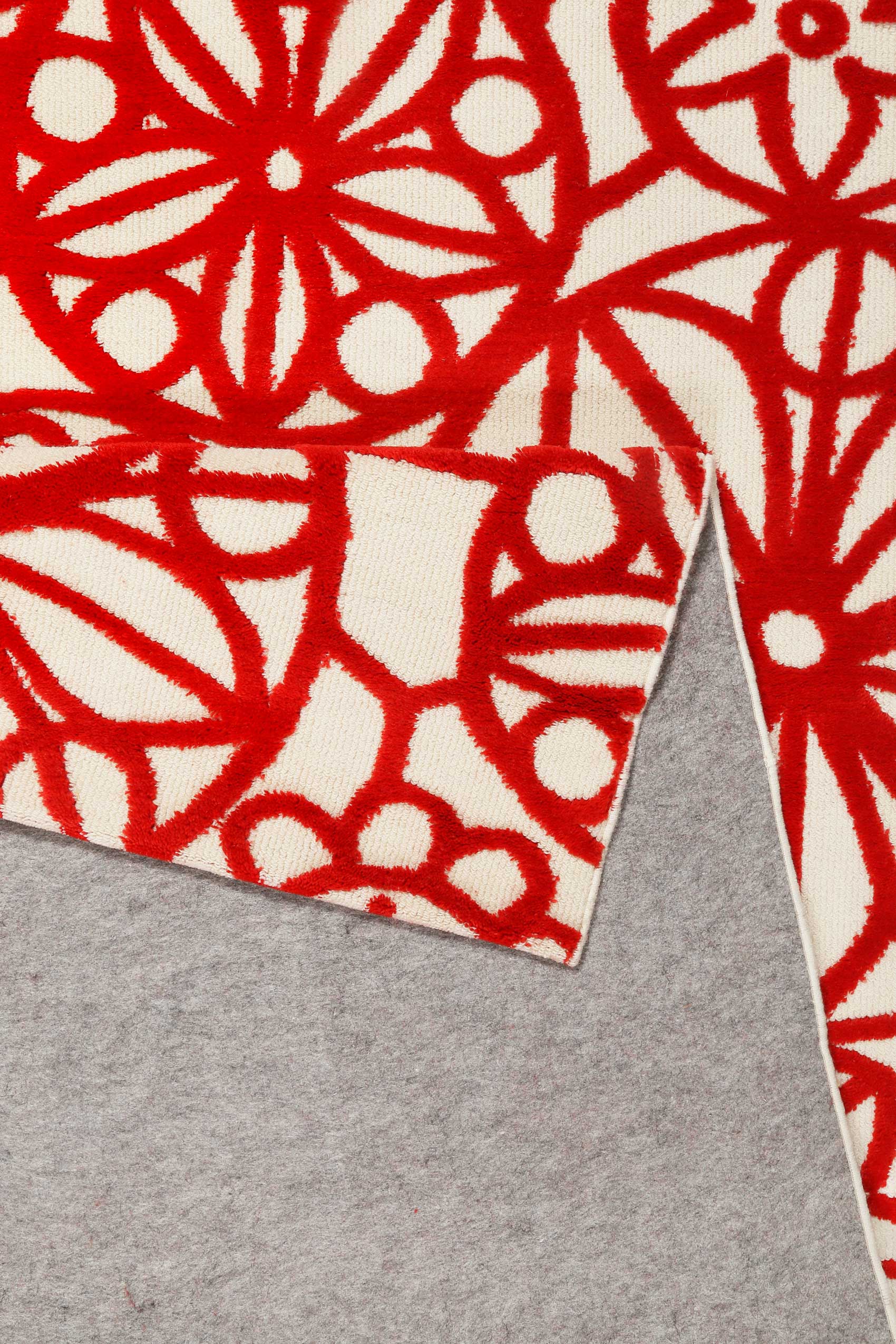 Esprit Wollteppich Creme Rot » Society Circle « - Ansicht 3