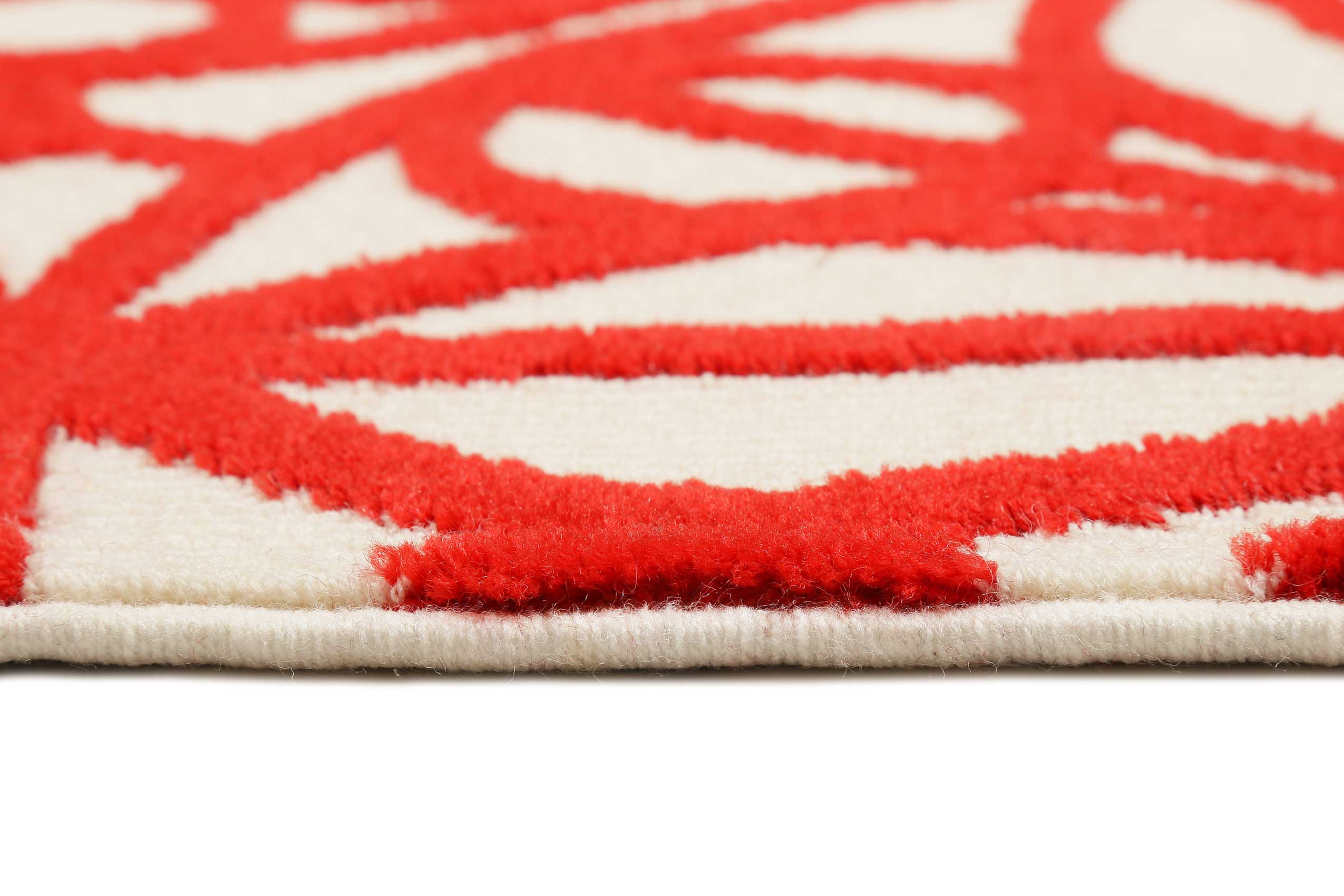 Esprit Wollteppich Creme Rot » Society Circle « - Ansicht 4