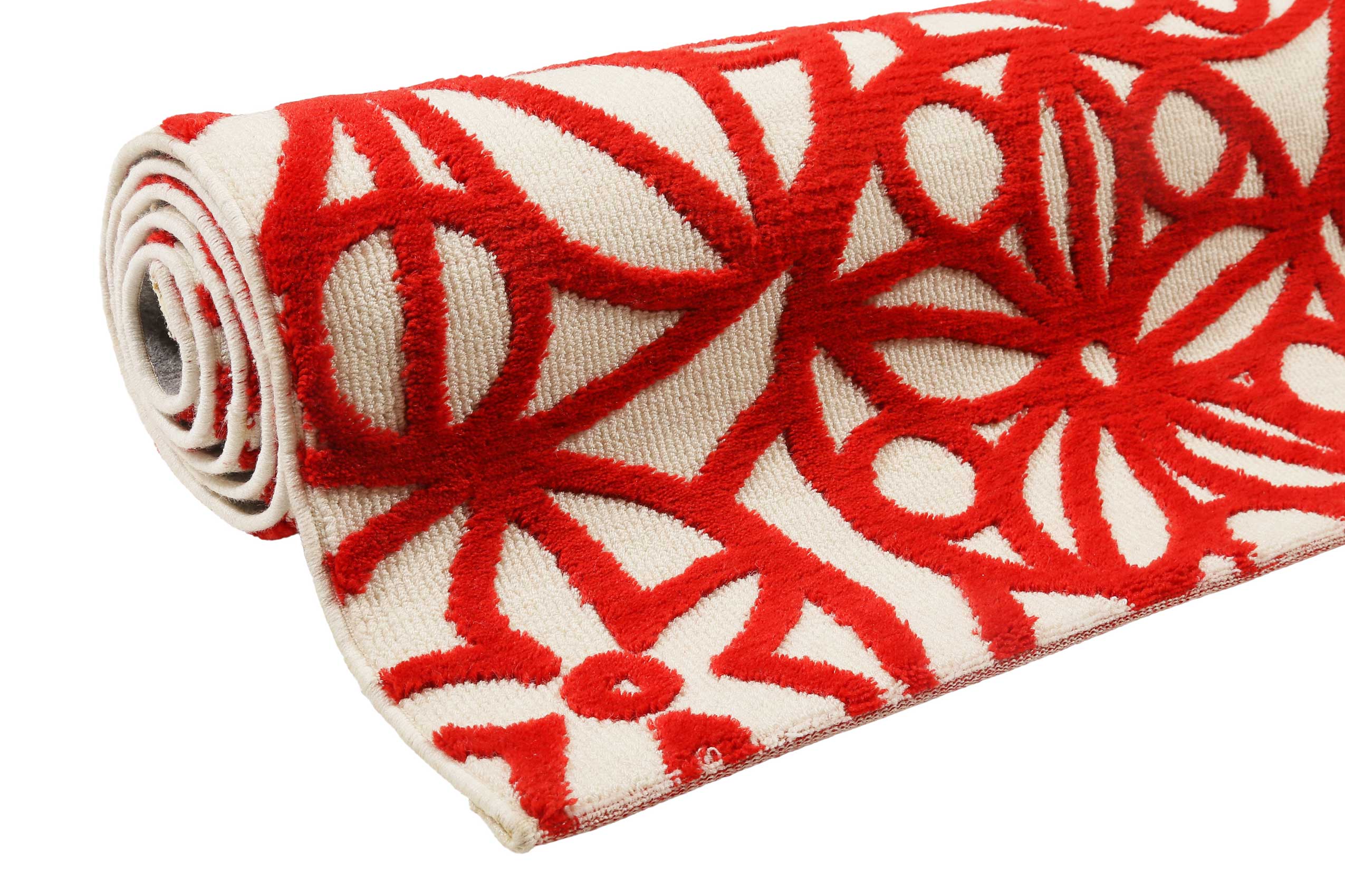 Esprit Wollteppich Creme Rot » Society Circle « - Ansicht 7