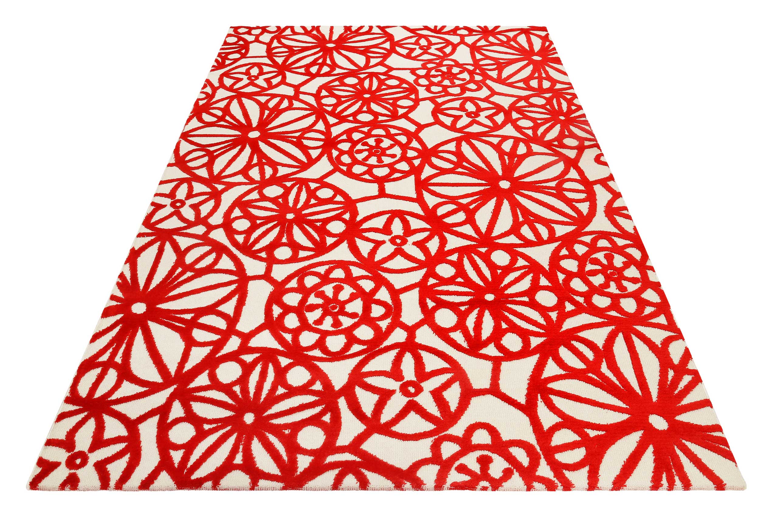 Esprit Wollteppich Creme Rot » Society Circle « - Ansicht 2