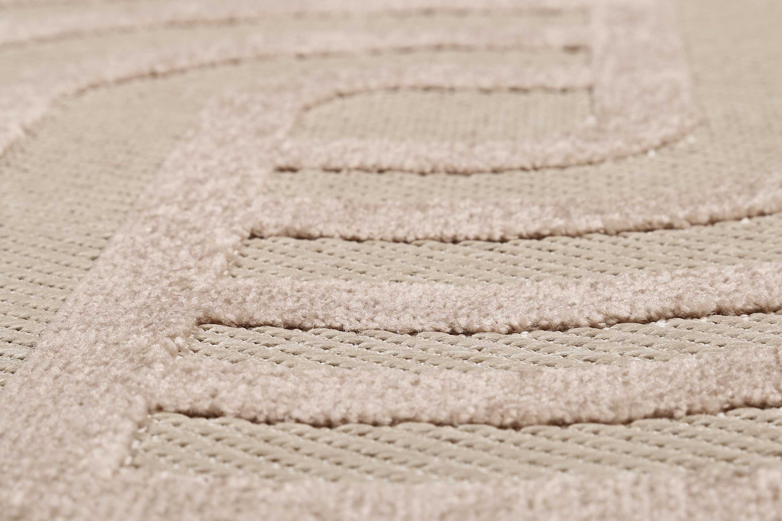 Esprit Teppich In- und Outdoor Rund Beige Sand 