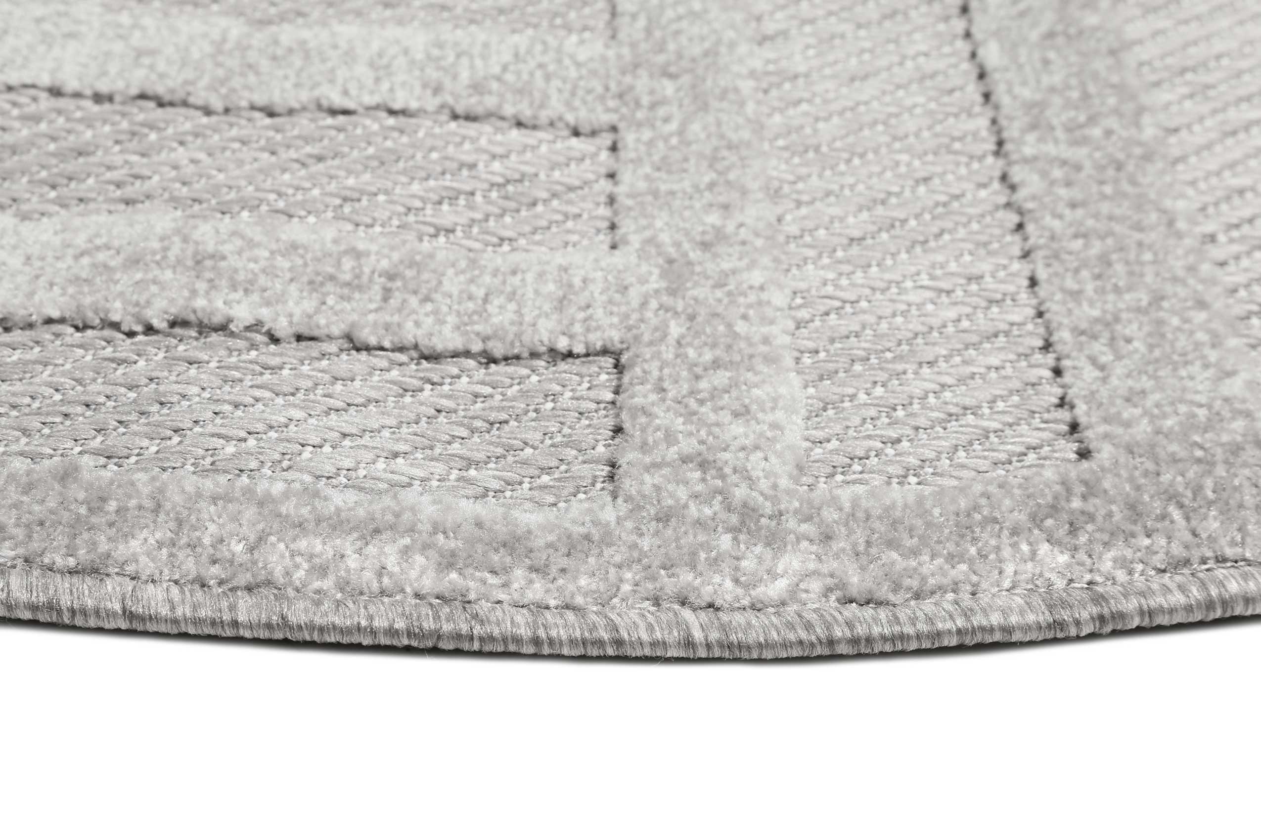 Esprit Teppich In- und Outdoor Rund Grau Silber 
