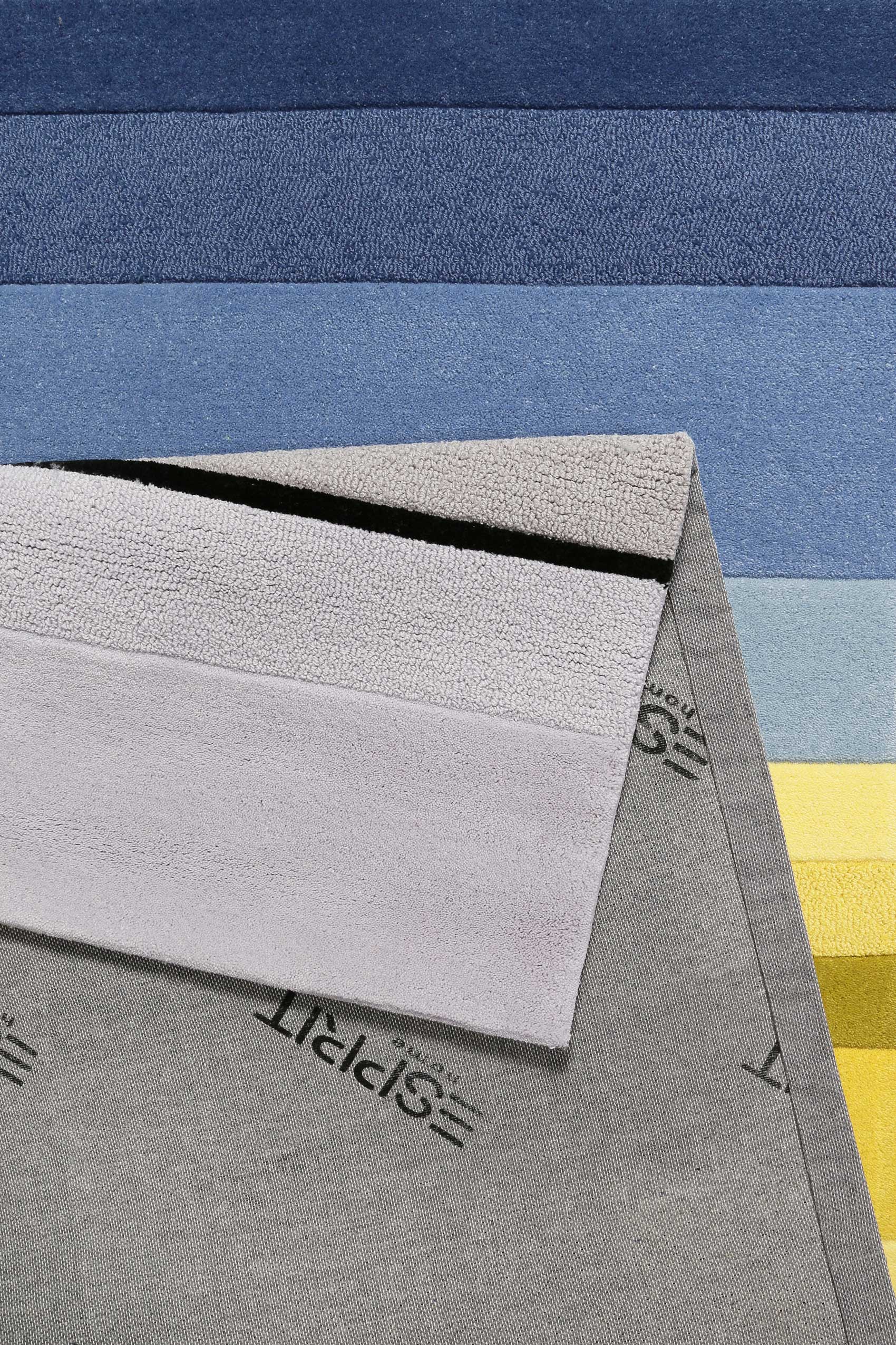 Esprit Wollteppich Blau Gelb Blau » Split « - Ansicht 3