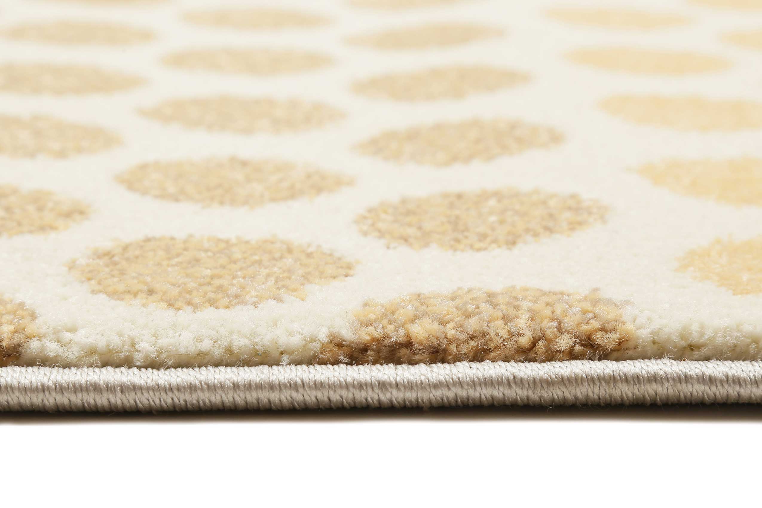 Esprit Teppich Beige Taupe Rosa Gelb Kurzflor 