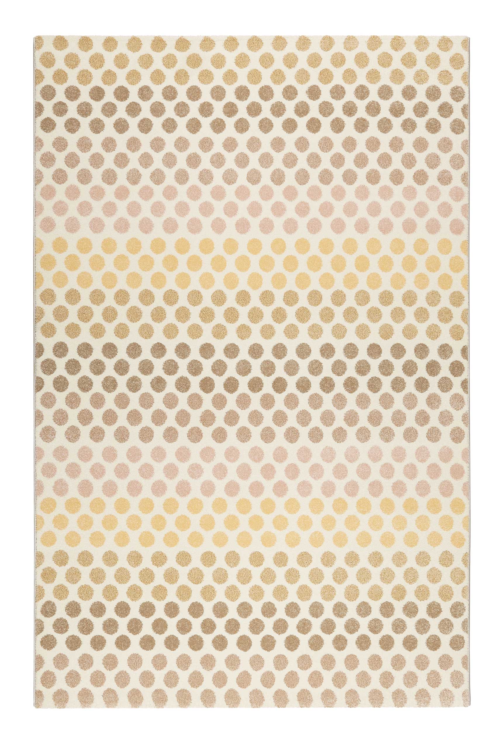 Esprit Teppich Beige Taupe Rosa Gelb Kurzflor 