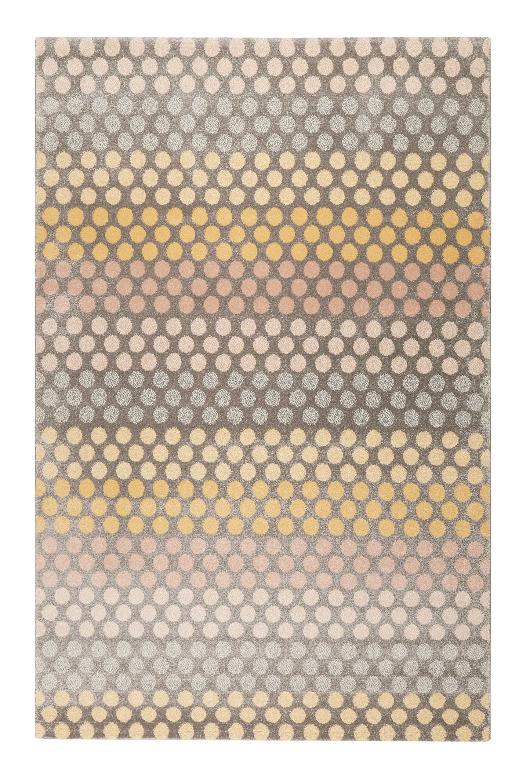 Esprit Teppich Taupe Gelb Rosa Kurzflor » Spotted Stripe « - Ansicht 1