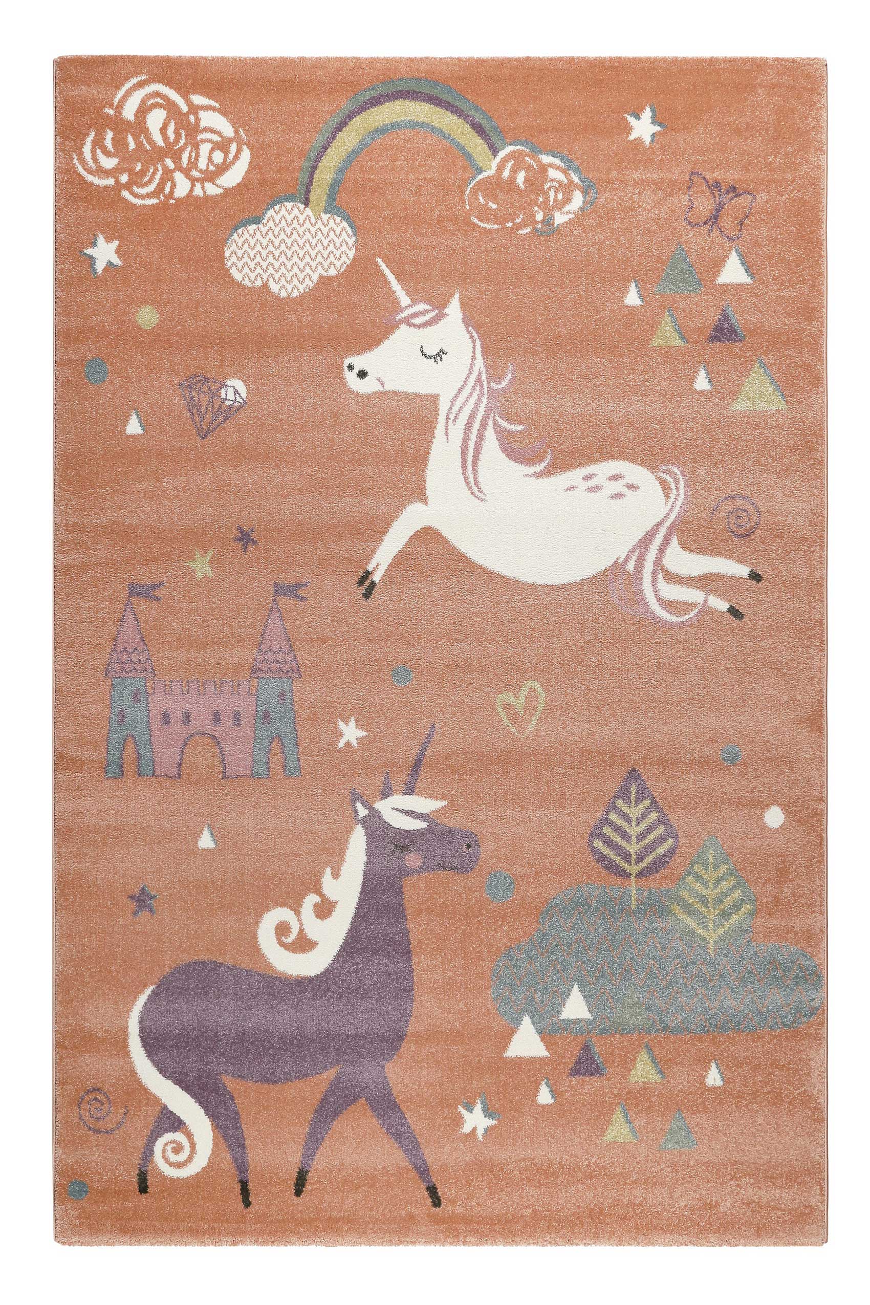 Esprit Kinderteppich rosa » Sunny Unicorn « - Ansicht 1