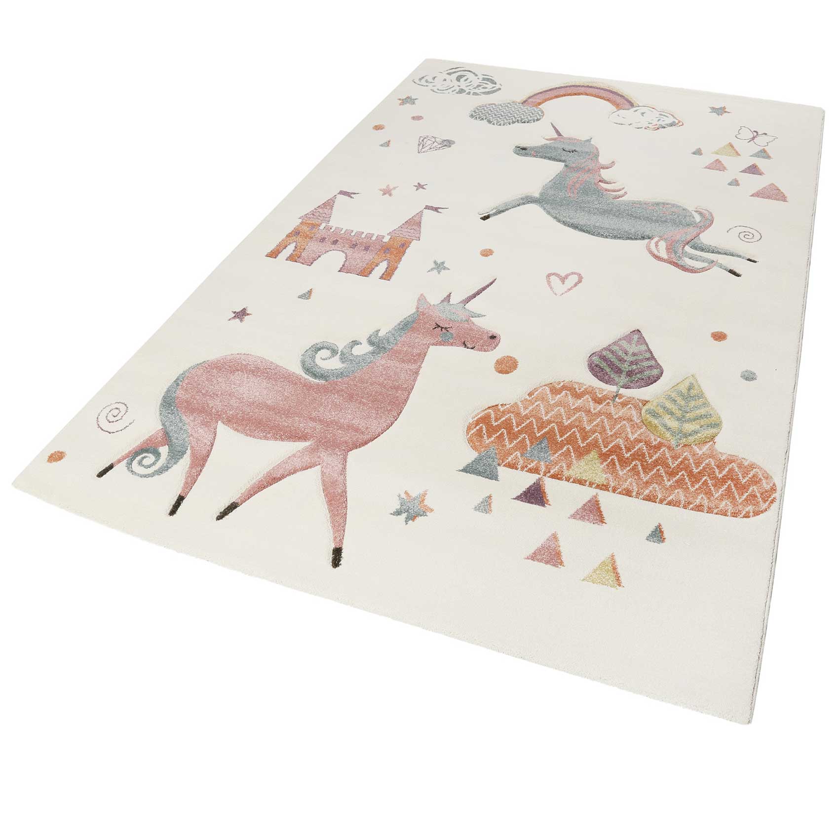 Esprit Kinderteppich beige » Sunny Unicorn « - Ansicht 2