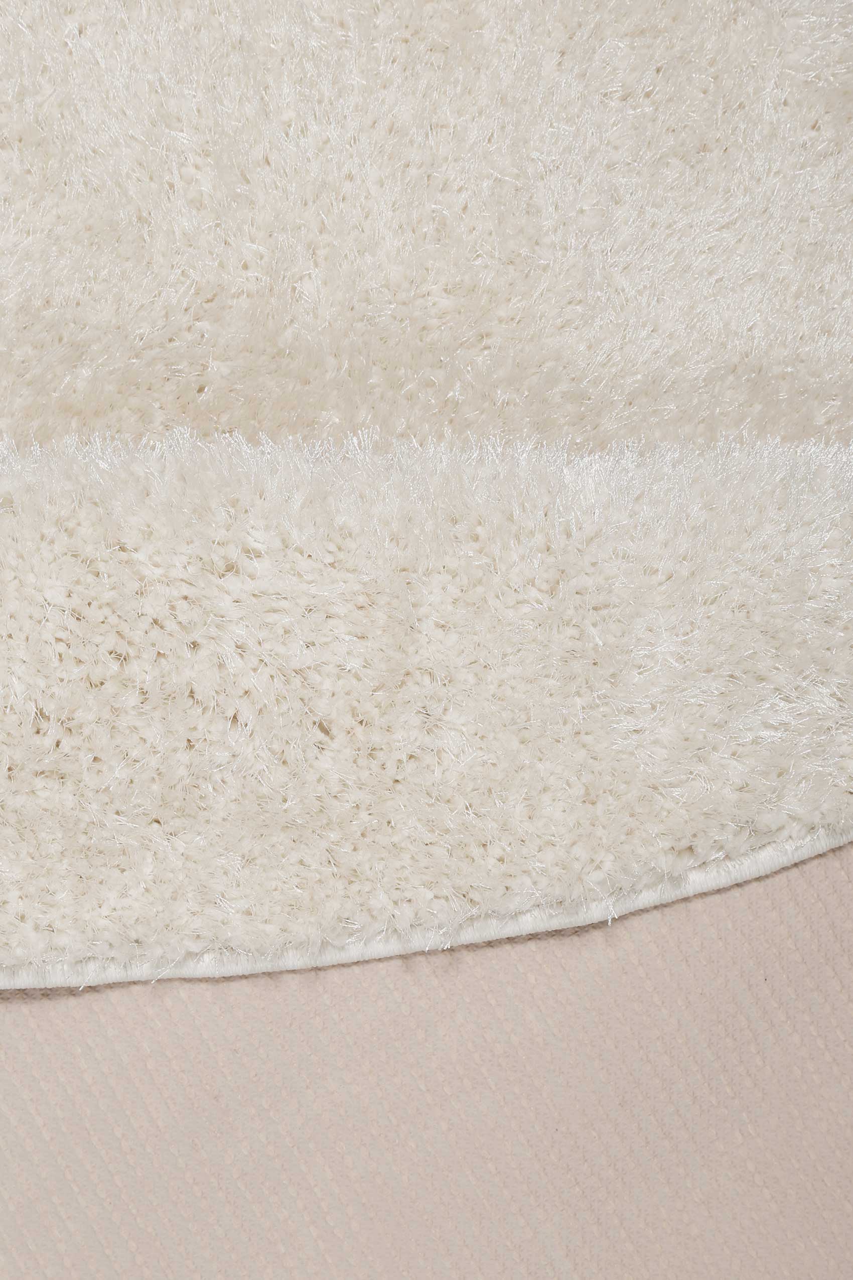 Esprit Teppich Rund Creme Weiß Hochflor