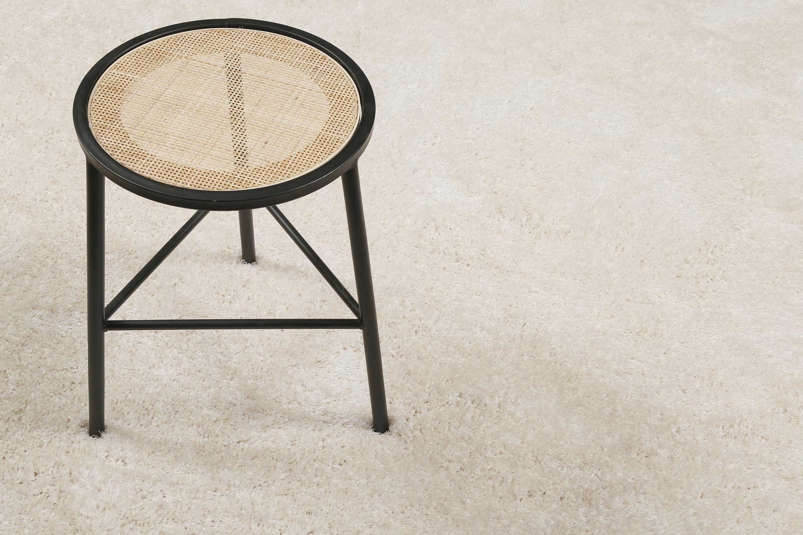 Esprit Teppich Rund Creme Weiß Hochflor