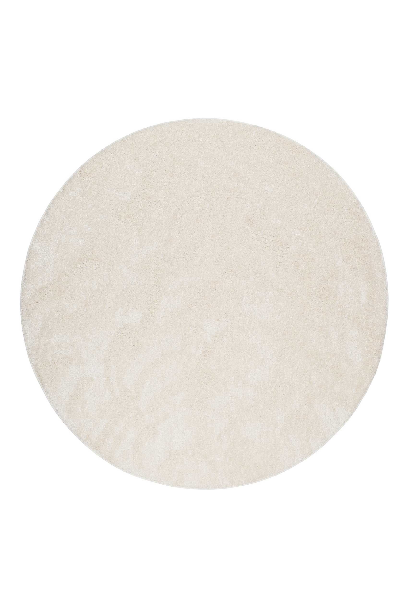 Teppich Rund Creme Weiß Hochflor » #Swagger Shag« Homie Living - Ansicht 1