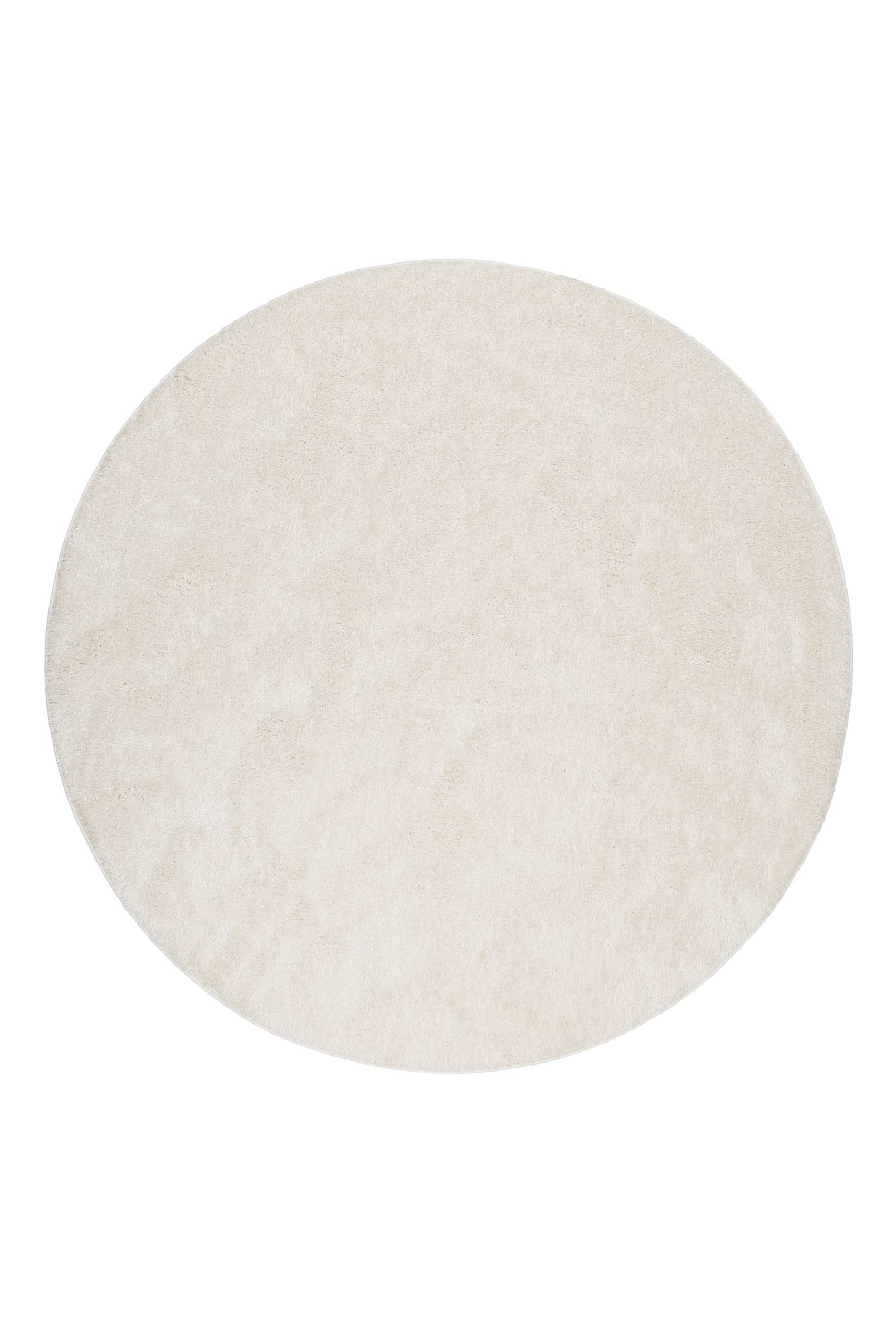 Esprit Teppich Rund Creme Weiß Hochflor