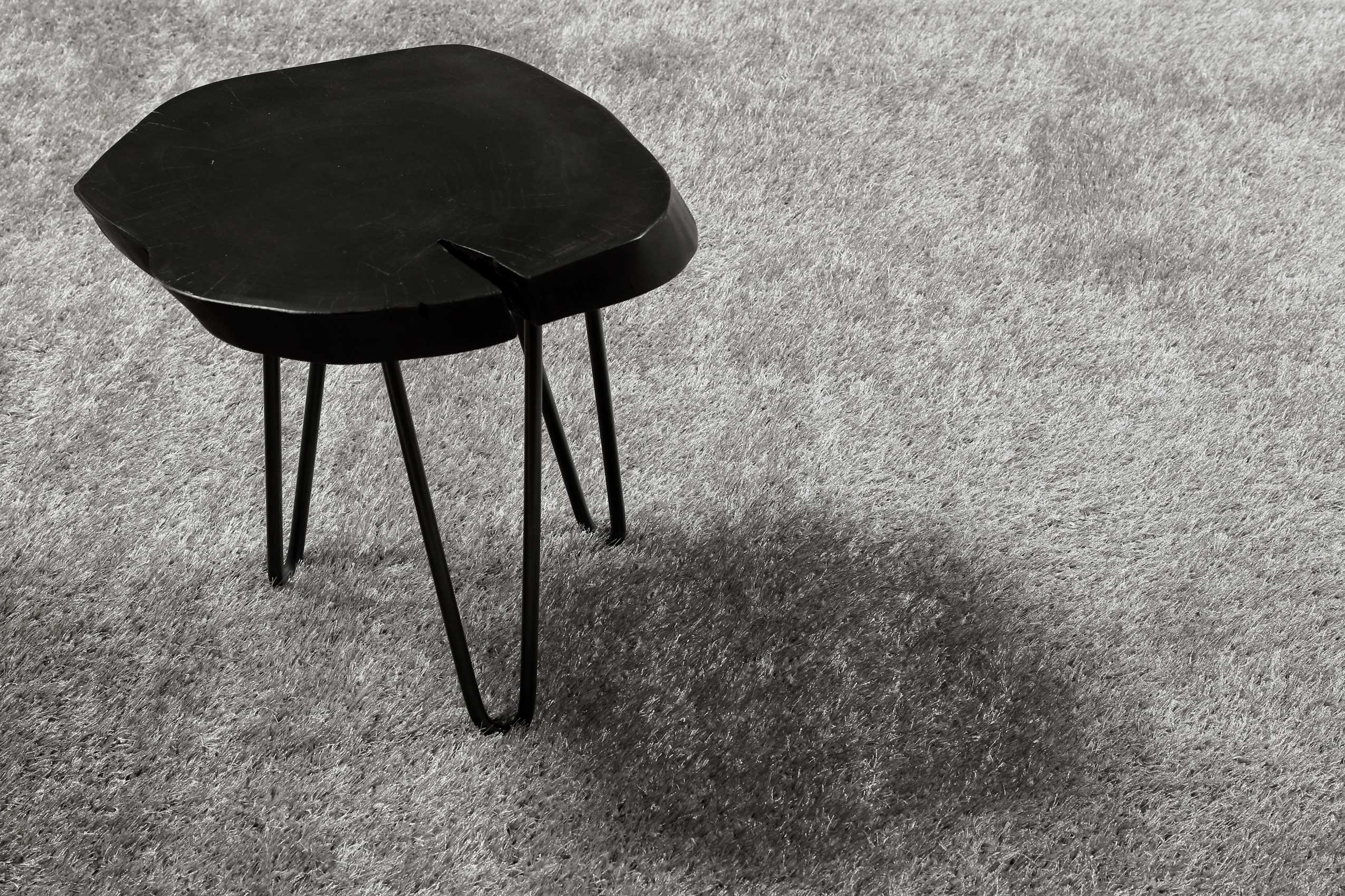 Esprit Teppich Hellgrau Hochflor