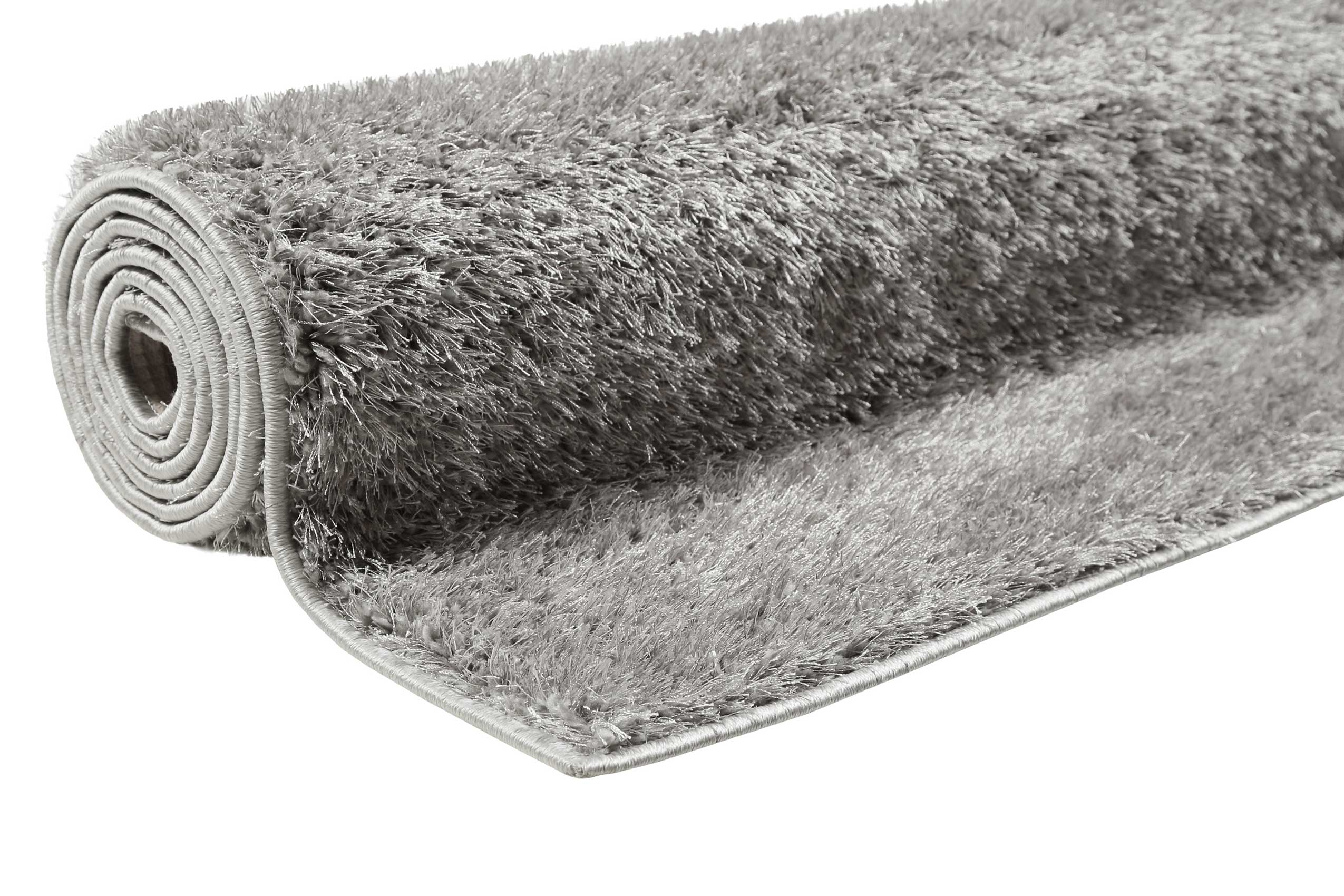 Esprit Teppich Hellgrau Hochflor