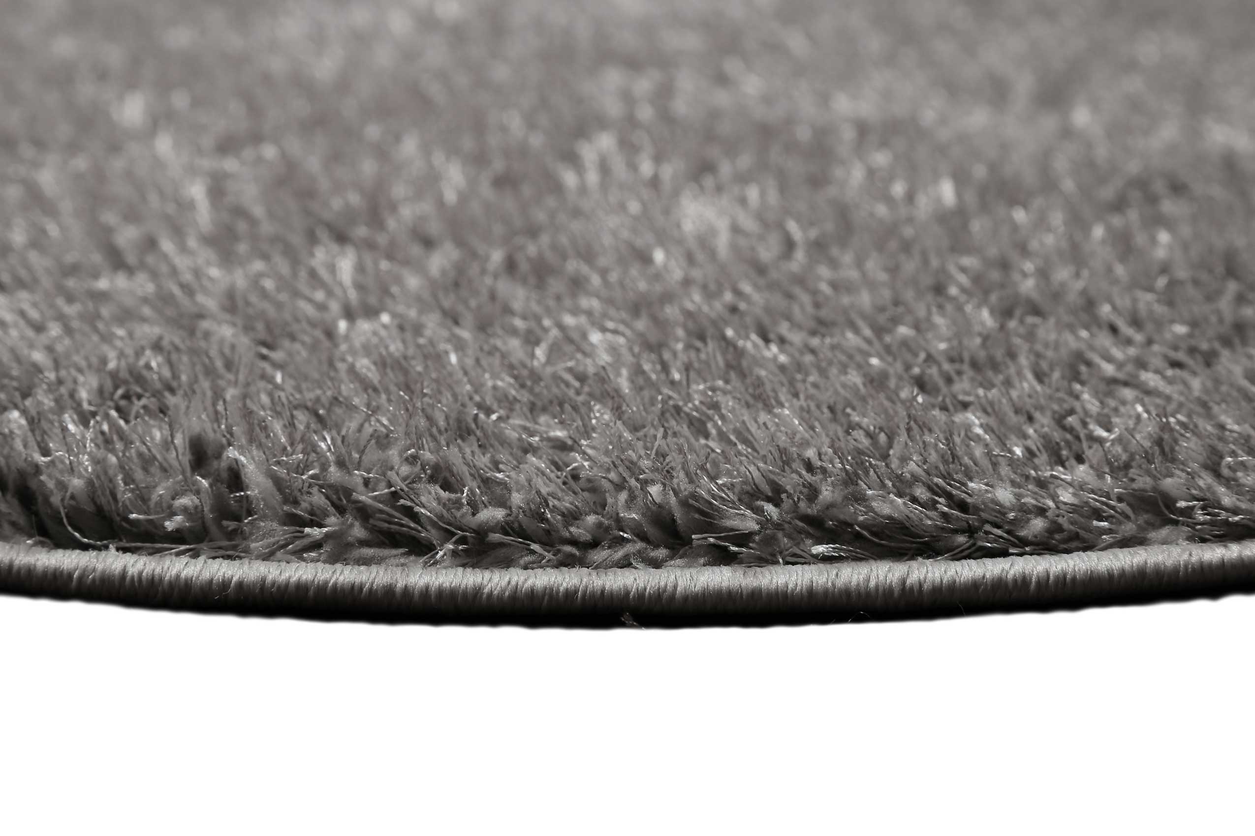 Esprit Teppich Rund Hellgrau Hochflor