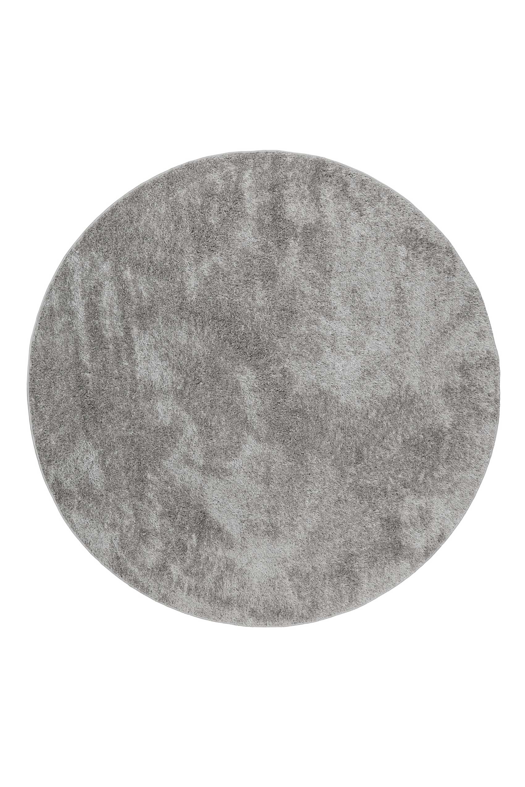 Esprit Teppich Rund Hellgrau Hochflor