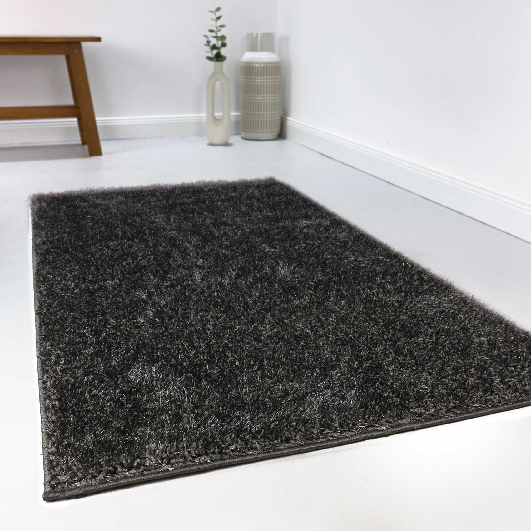 Esprit Teppich Anthrazit Hochflor 