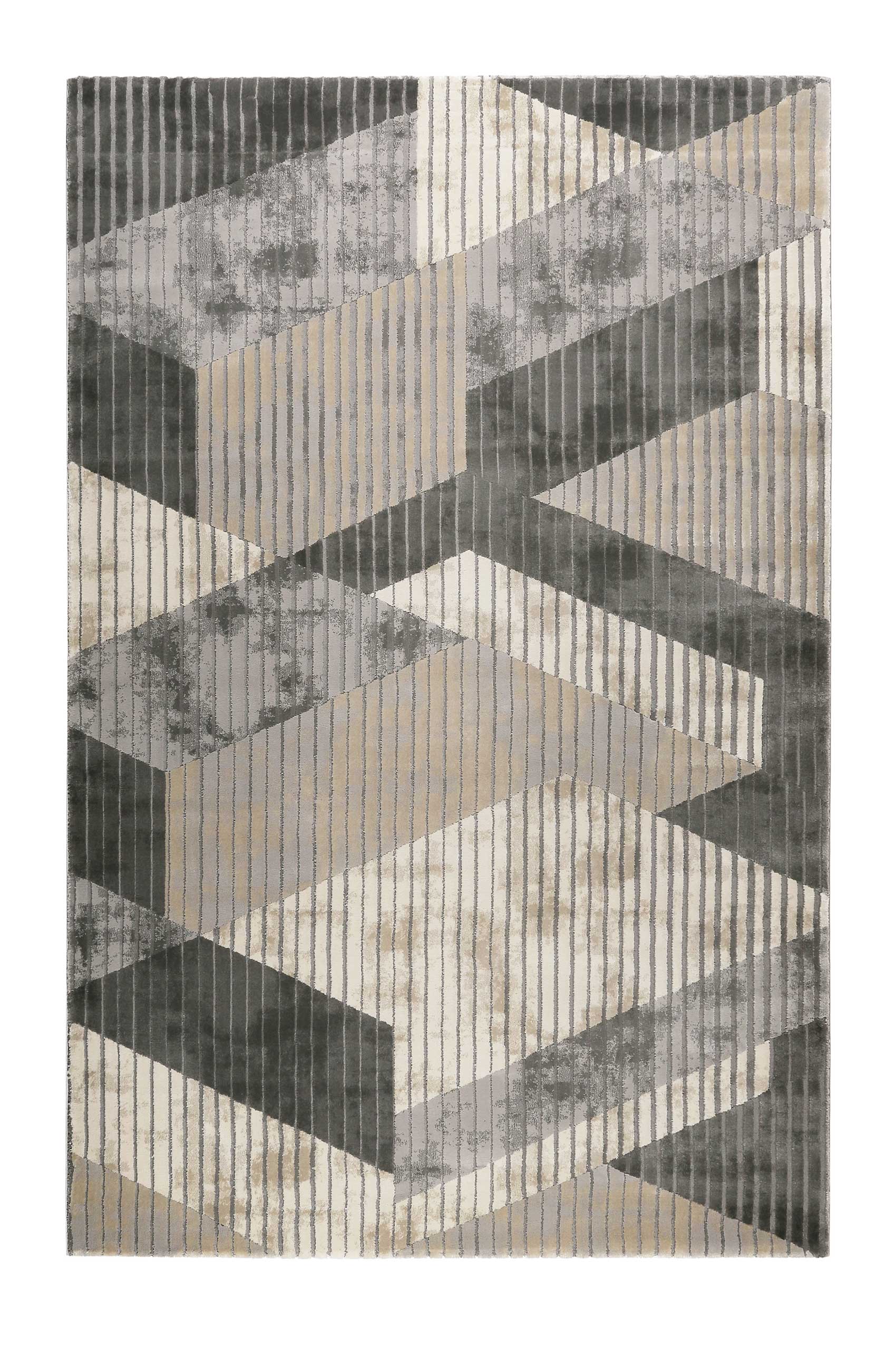 Esprit Teppich Grau Taupe Kurzflor 
