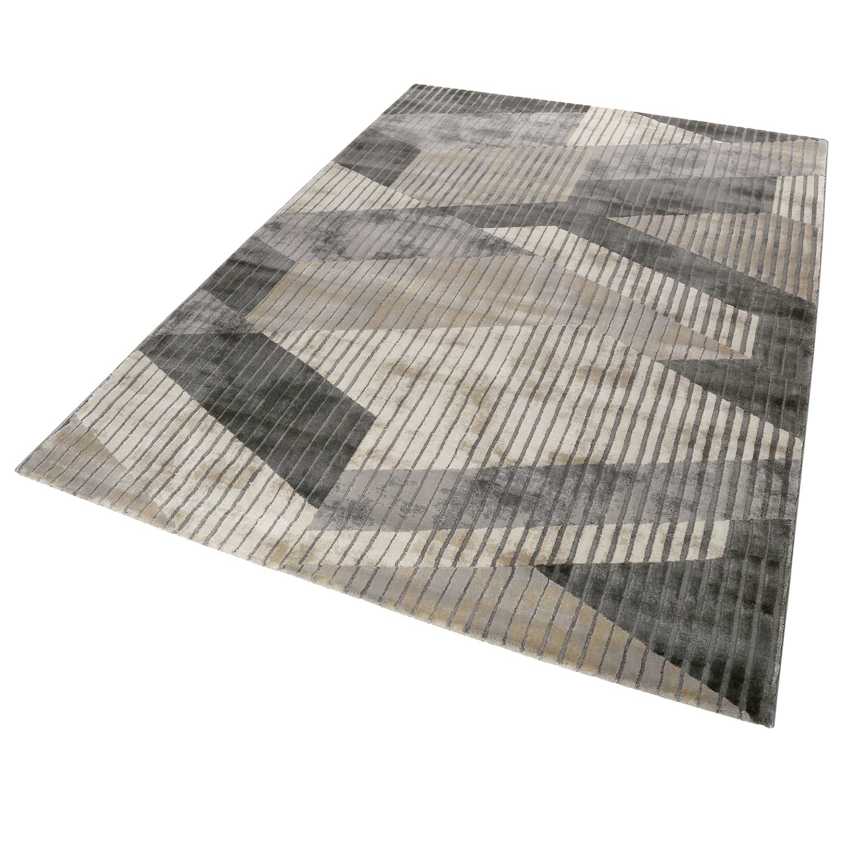 Esprit Teppich Grau Taupe Kurzflor 