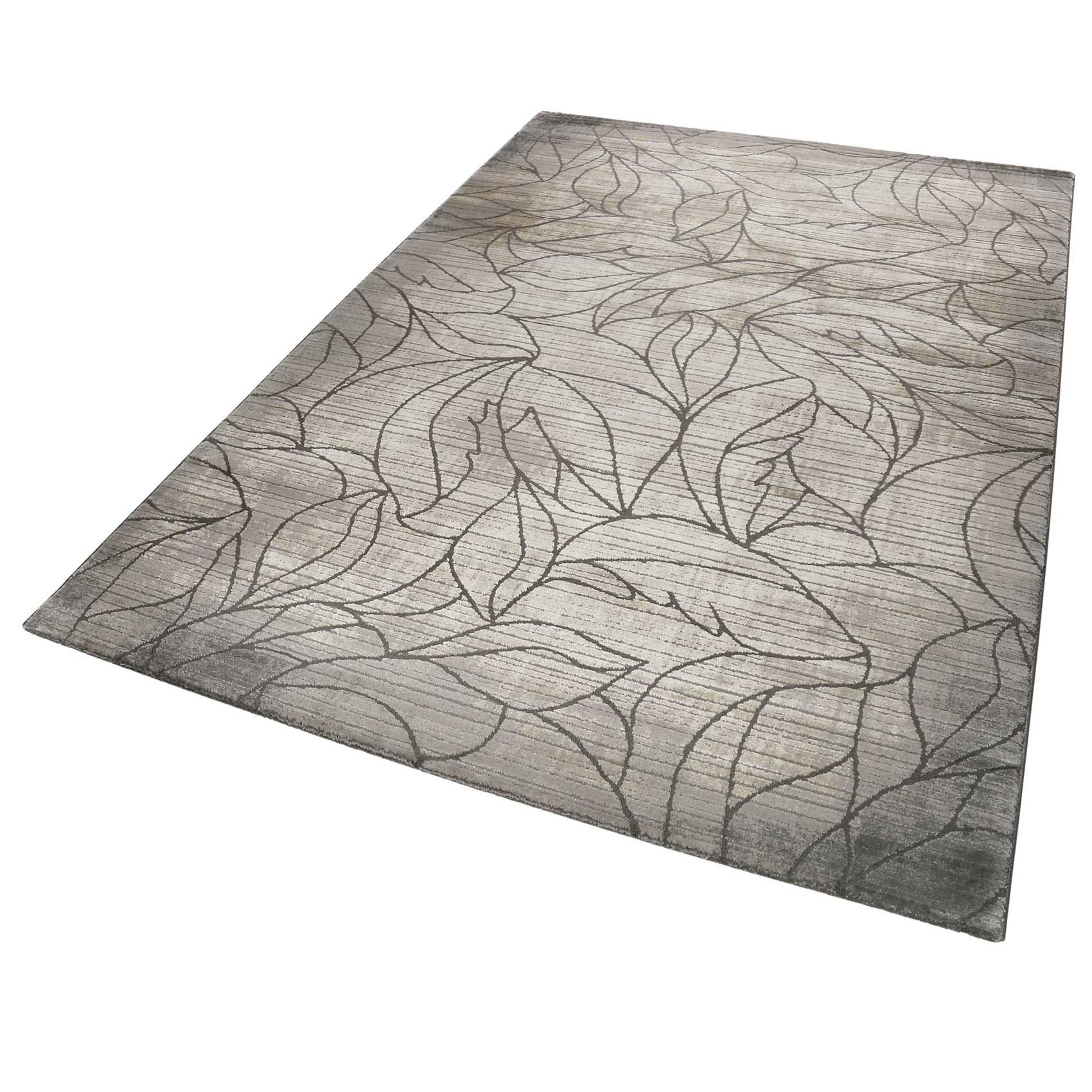 Esprit Teppich Grau Beige Vintage Kurzflor 