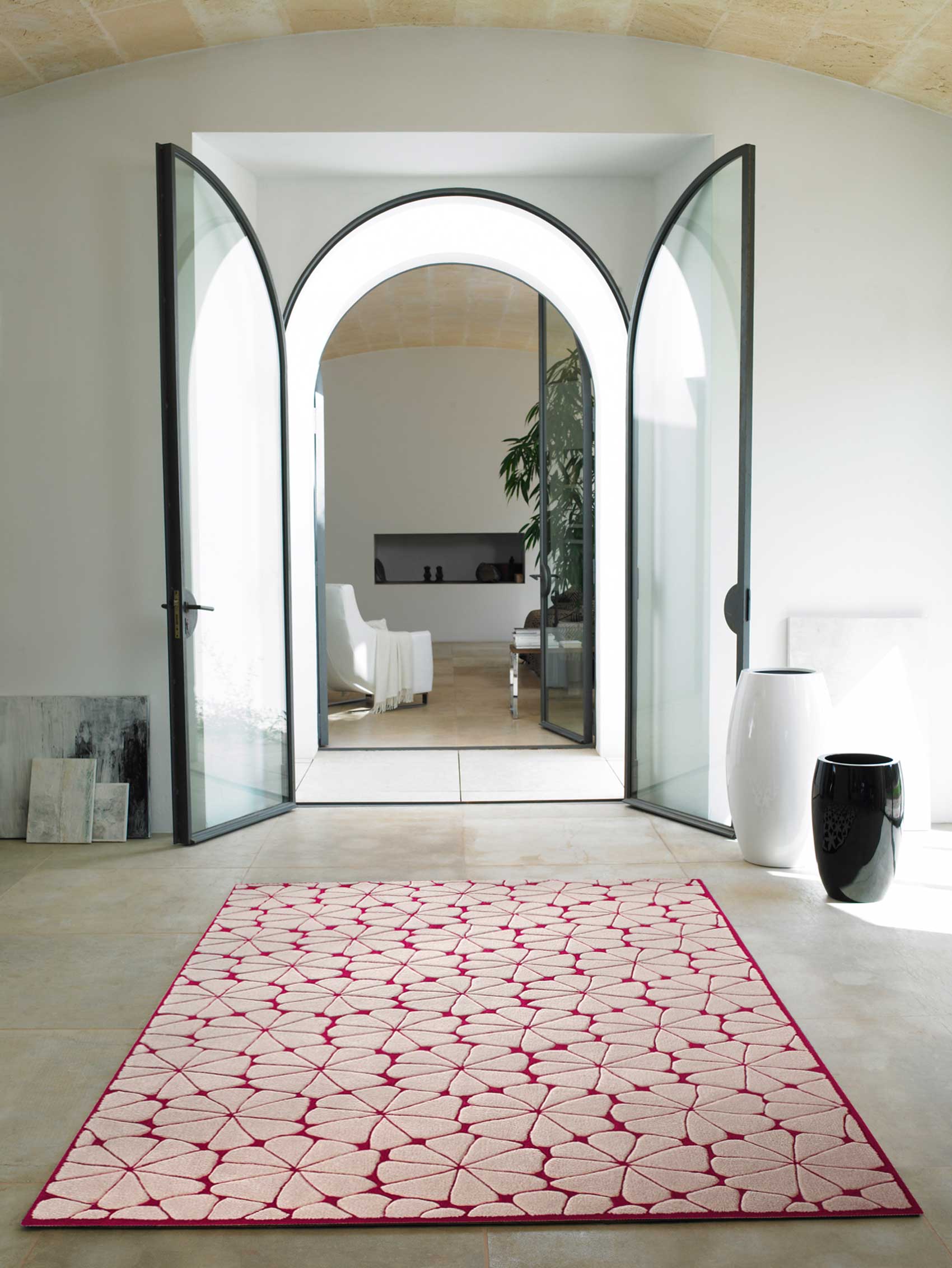 Esprit Kurzflor Teppich aus Wolle 
