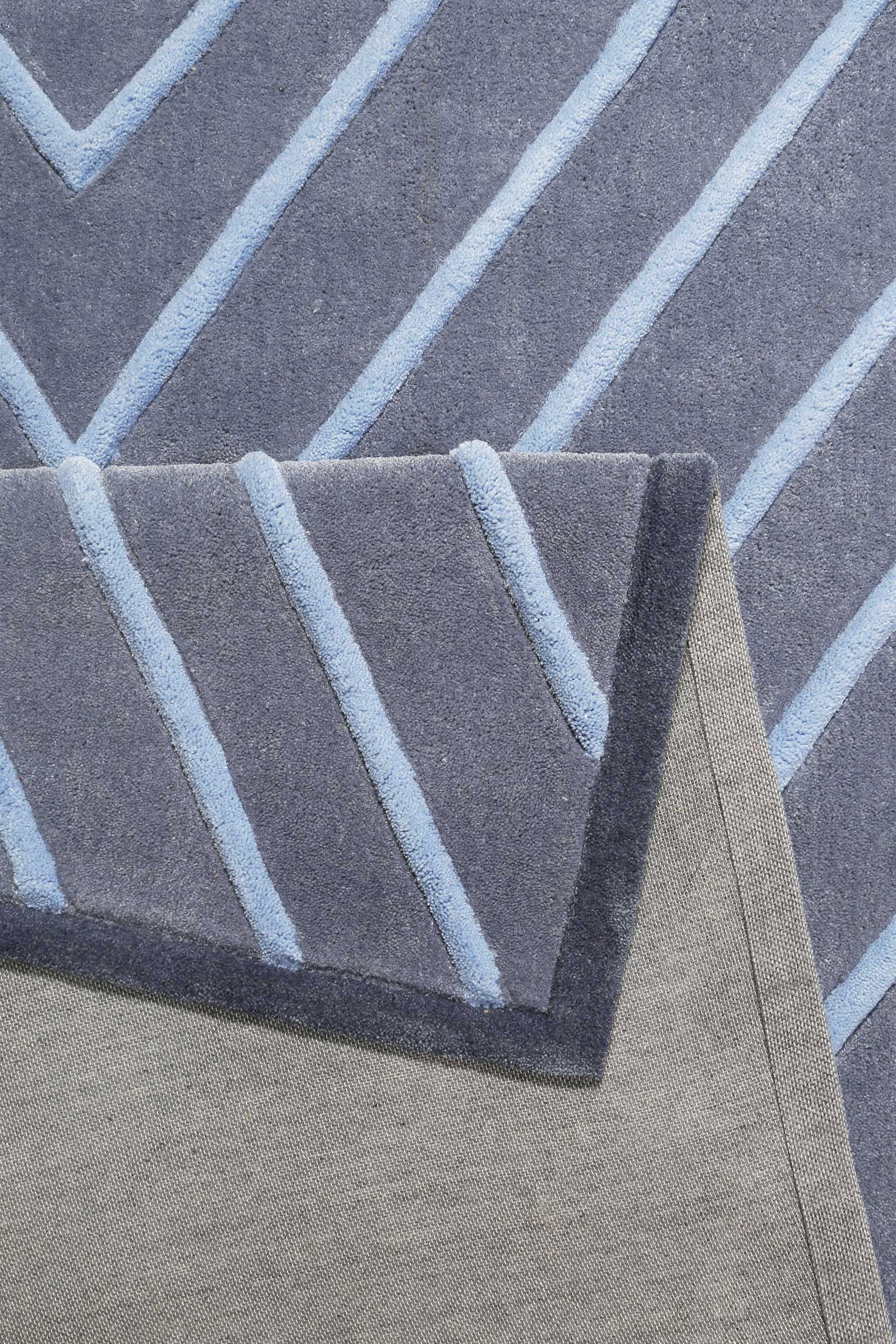 Esprit Teppich blau Kurzflor 