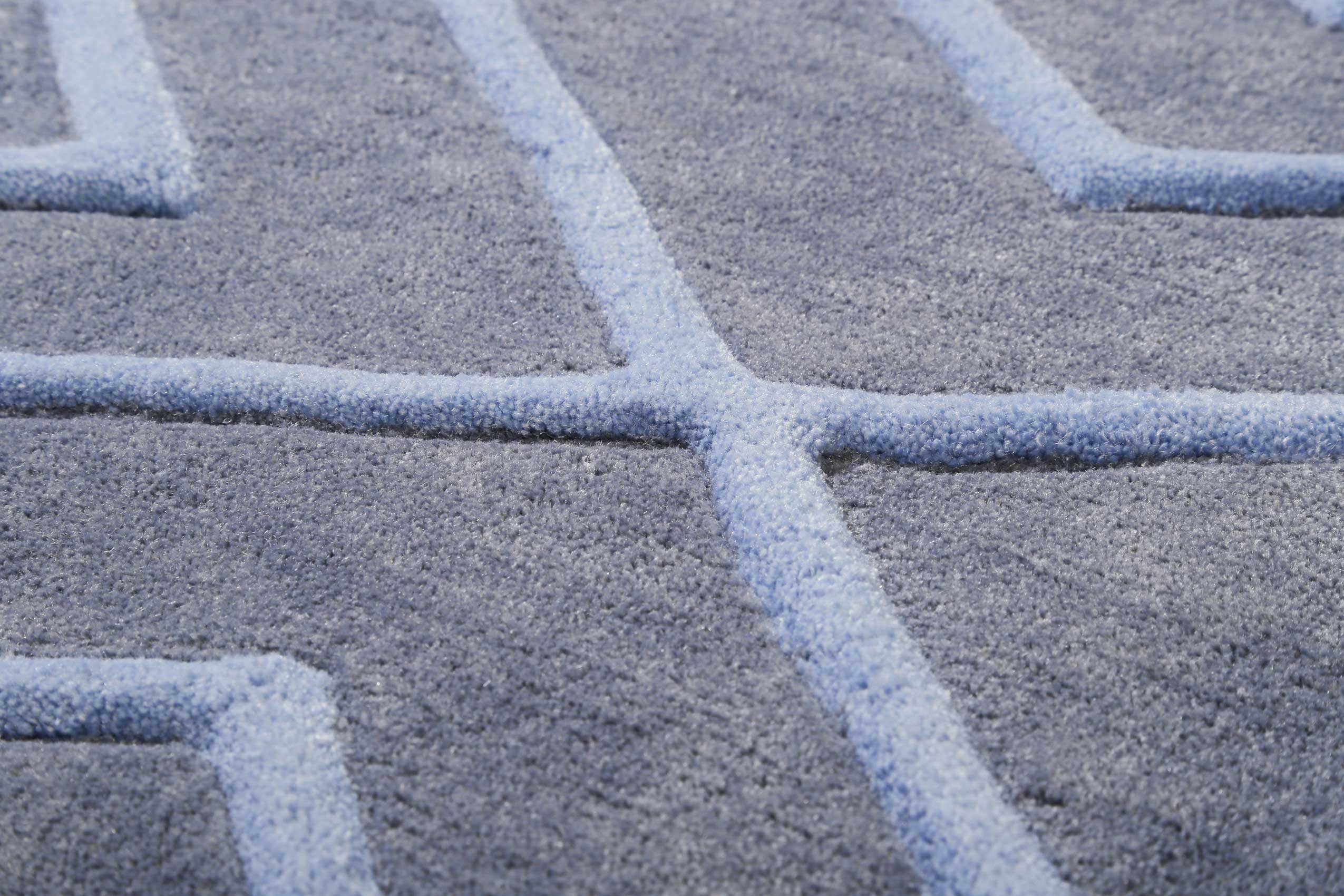 Esprit Teppich blau Kurzflor 