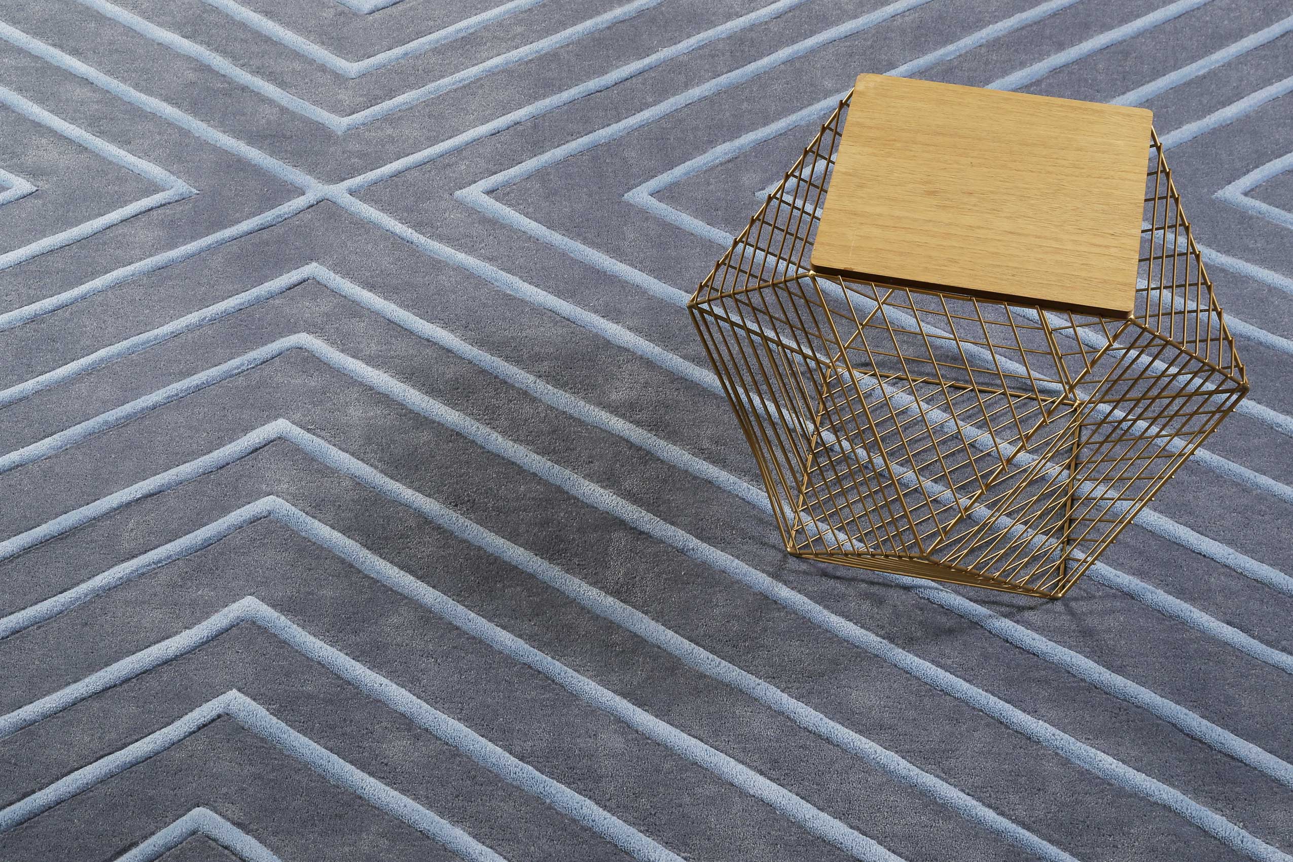 Esprit Teppich blau Kurzflor 