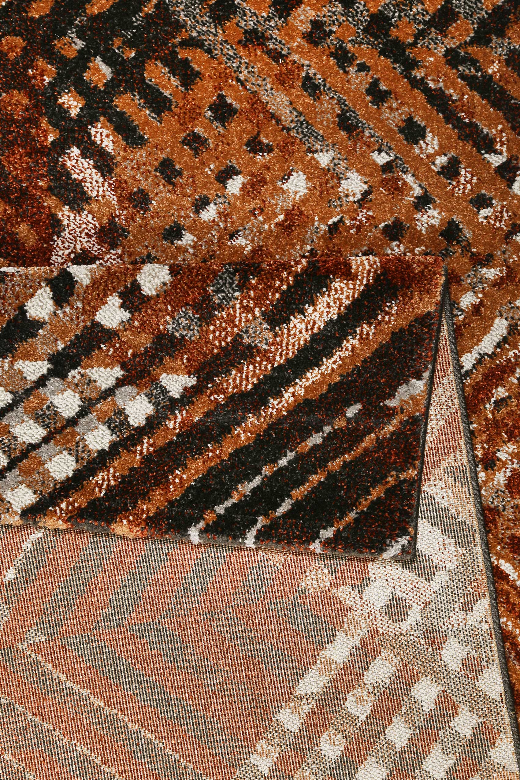 Esprit Teppich Terracotta Braun Kurzflor 