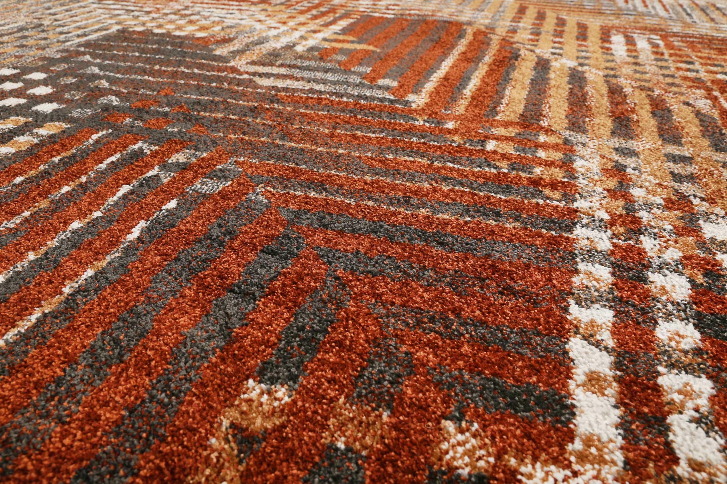Esprit Teppich Terracotta Braun Kurzflor 