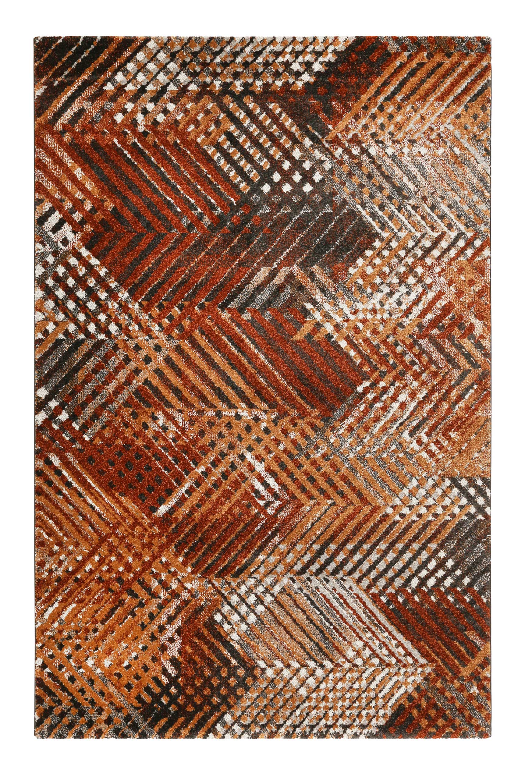Esprit Teppich Terracotta Braun Kurzflor 