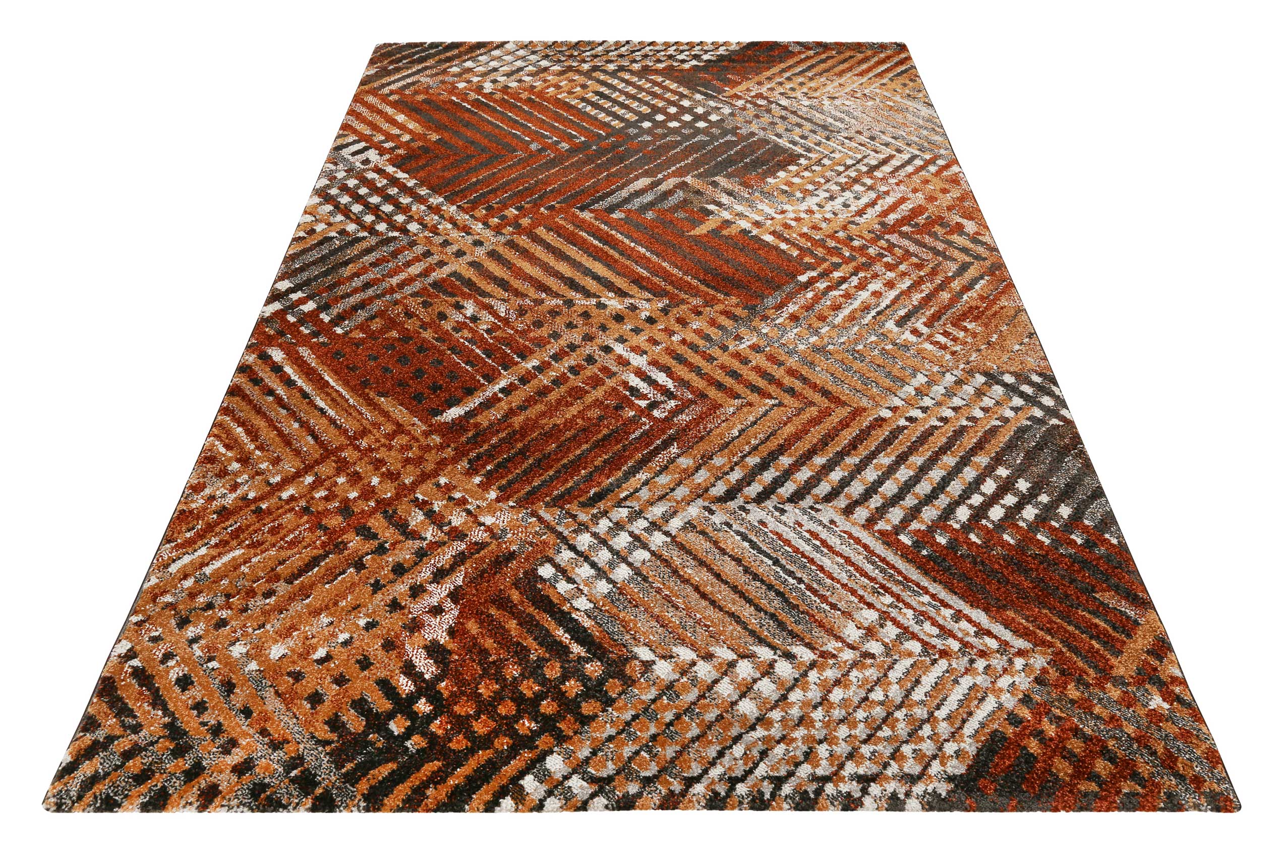 Esprit Teppich Terracotta Braun Kurzflor 