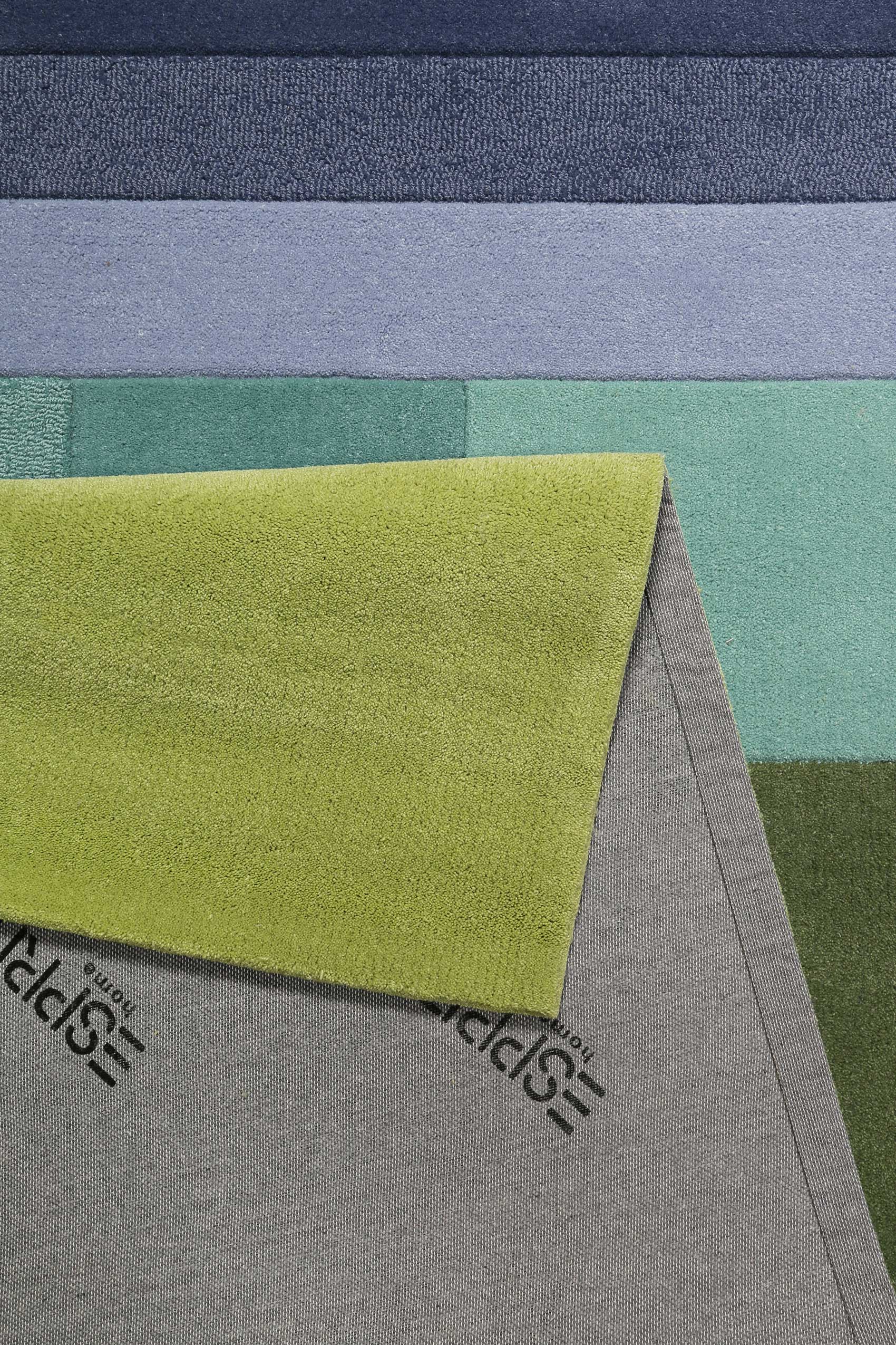 Esprit Teppich Grün Blau aus Wolle 