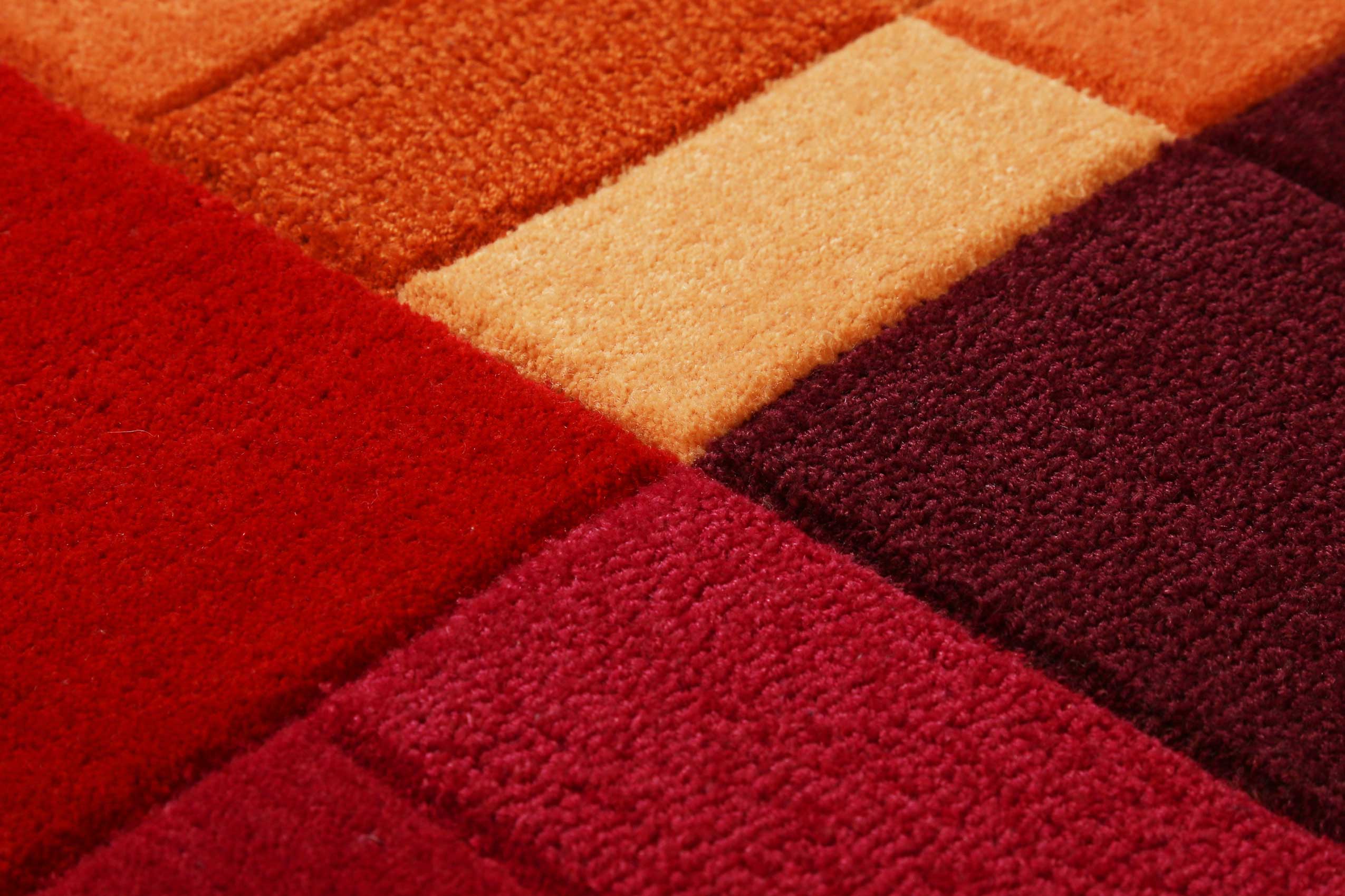 Esprit Teppich Rot Orange Pink aus Wolle » Various Box « - Ansicht 5