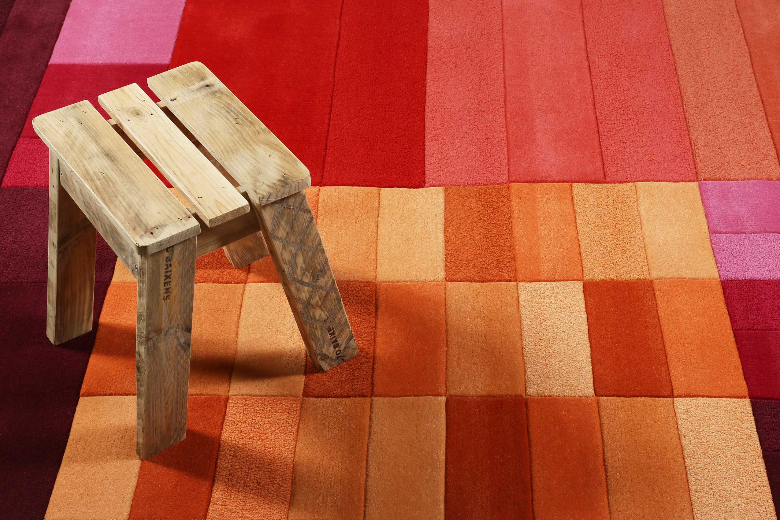 Esprit Teppich Rot Orange Pink aus Wolle » Various Box « - Ansicht 6