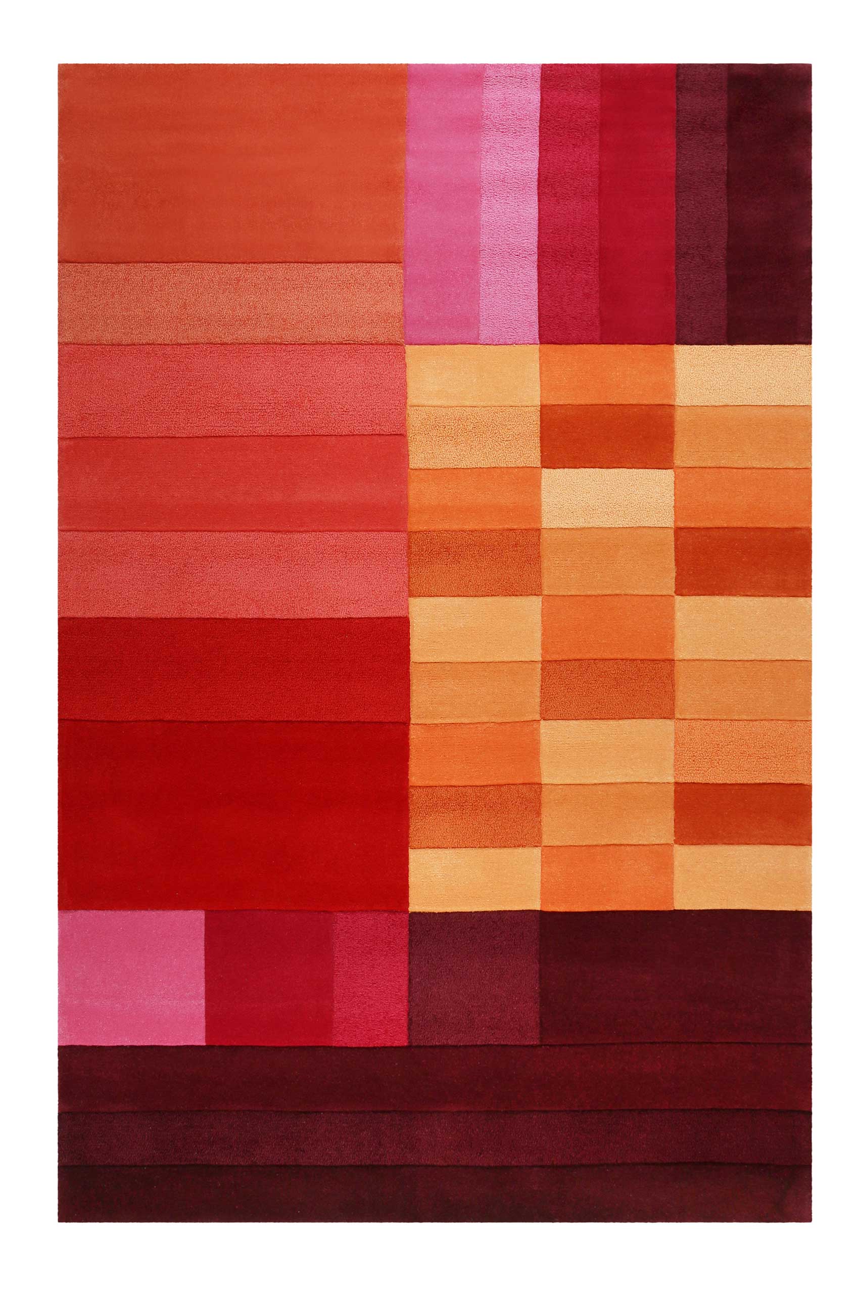 Esprit Teppich Rot Orange Pink aus Wolle » Various Box « - Ansicht 1