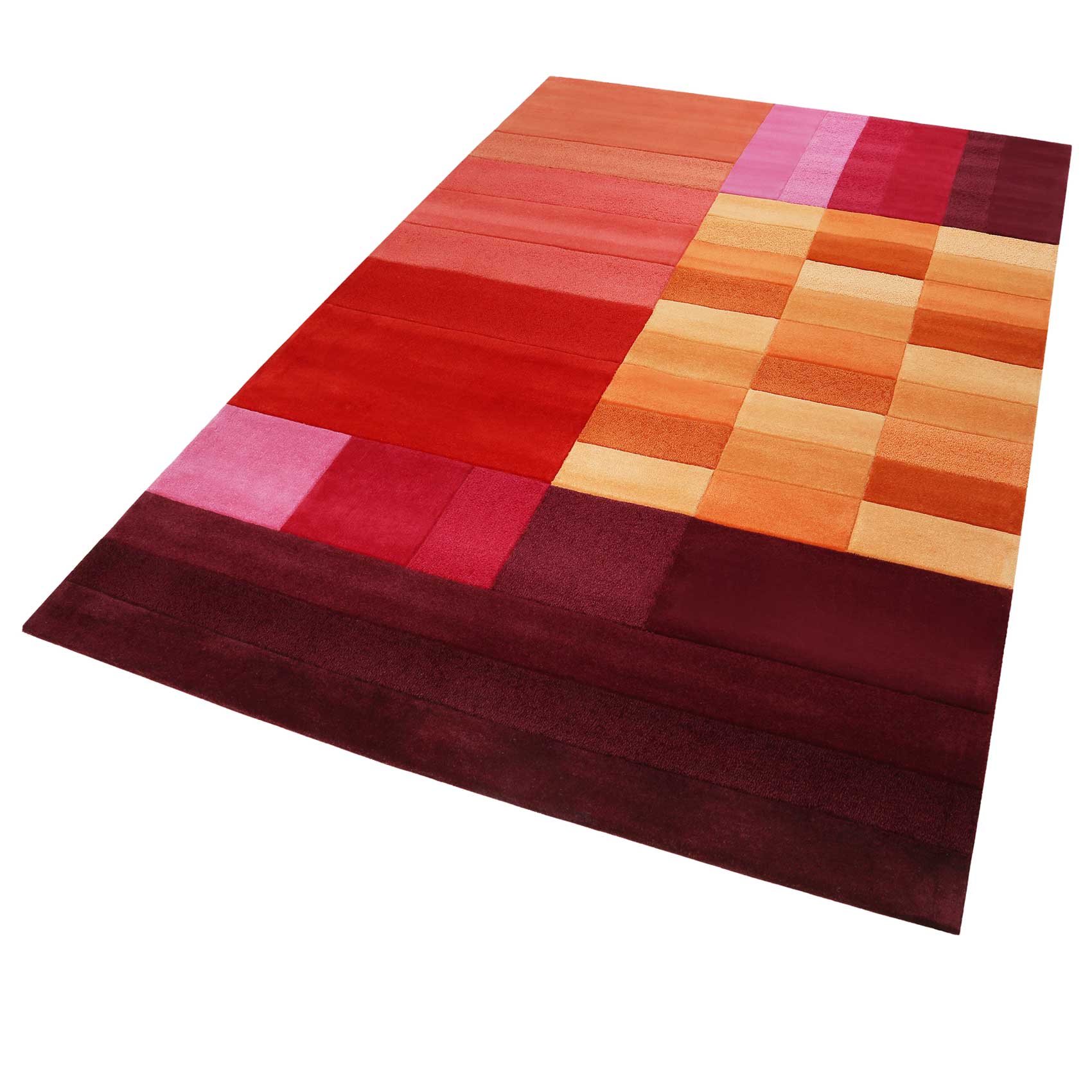Esprit Teppich Rot Orange Pink aus Wolle » Various Box « - Ansicht 2