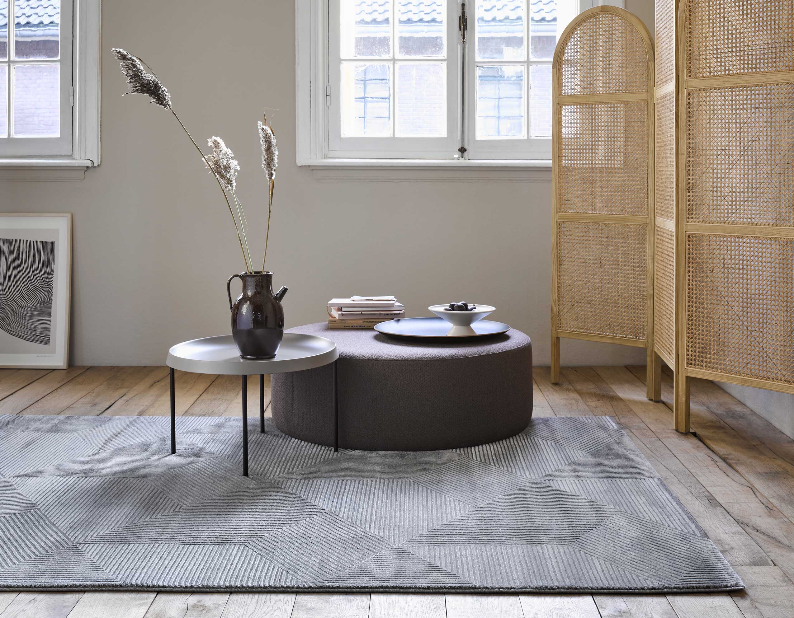 Esprit Teppich Grau Taupe Kurzflor » Velvet Groove « - Ansicht 8