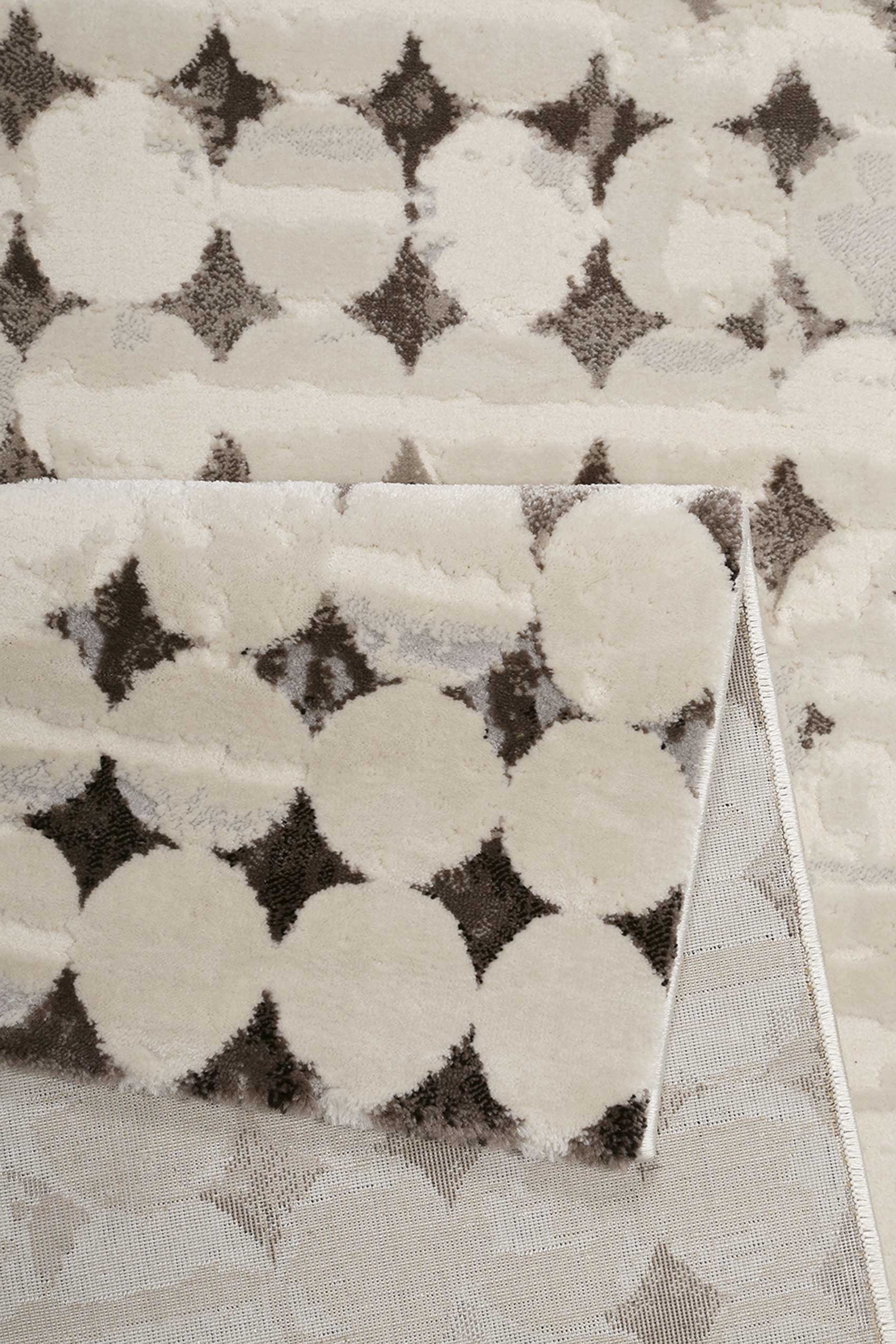Esprit Kurzflor Teppich » Velvet Spots « beige braun - Ansicht 3
