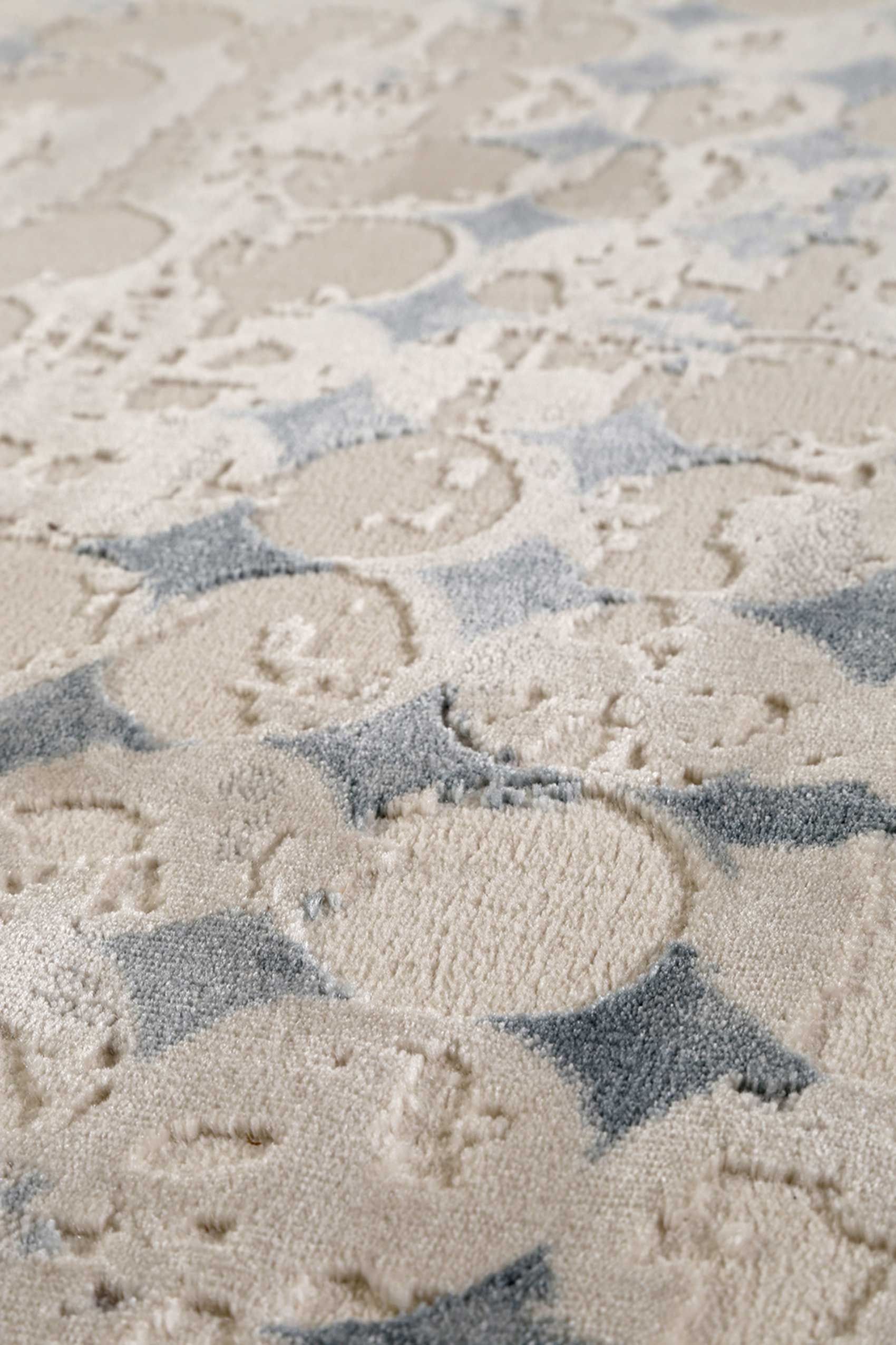 Esprit Teppich Beige Türkis Kurzflor 