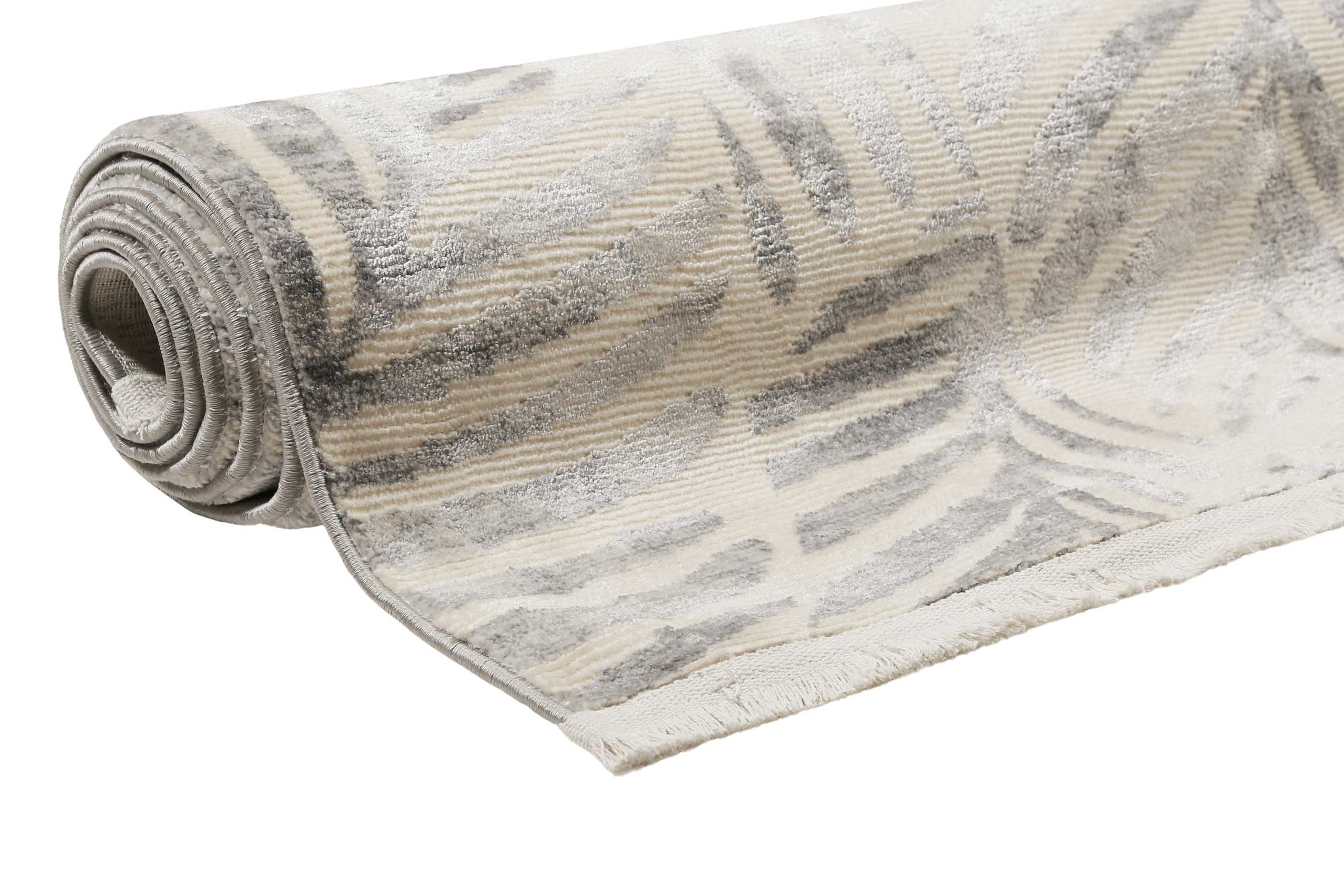 Esprit Teppich Creme Weiß Grau meliert Kurzflor 
