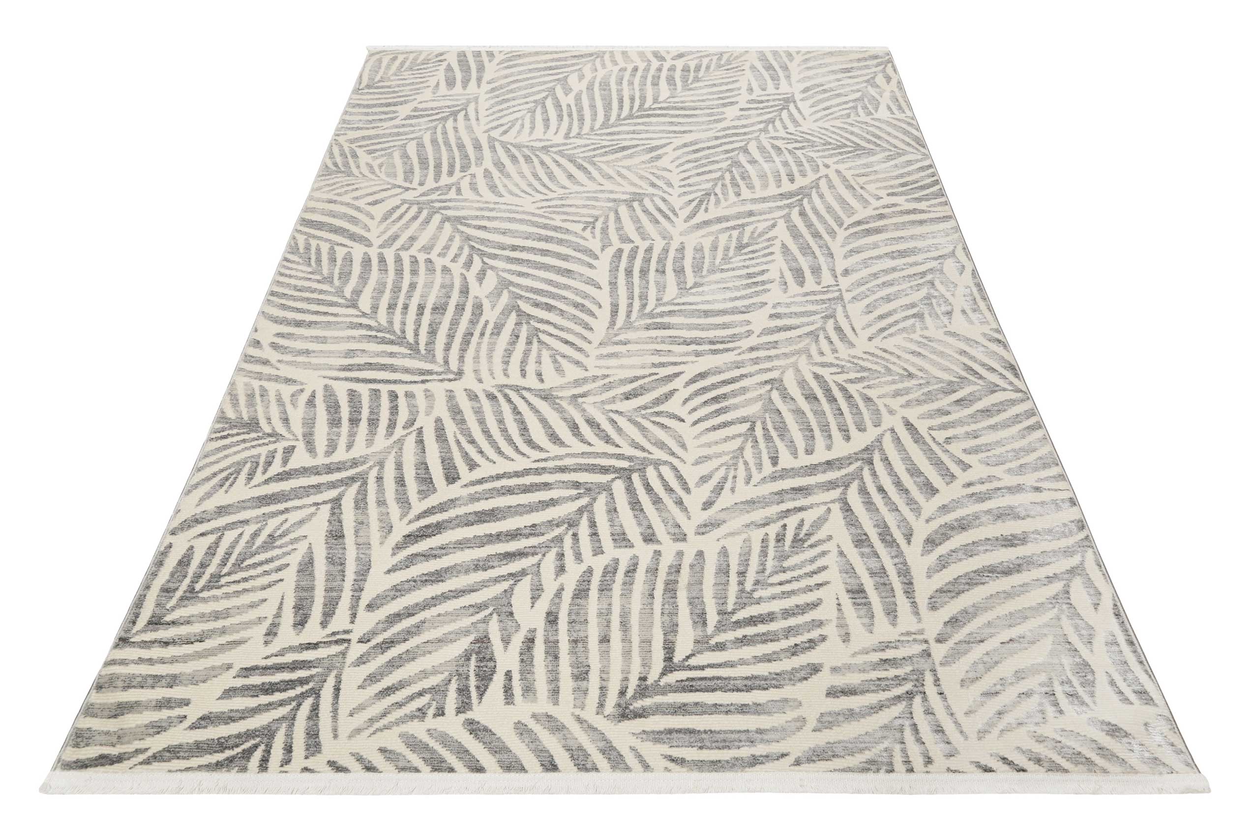 Esprit Teppich Creme Weiß Grau meliert Kurzflor 