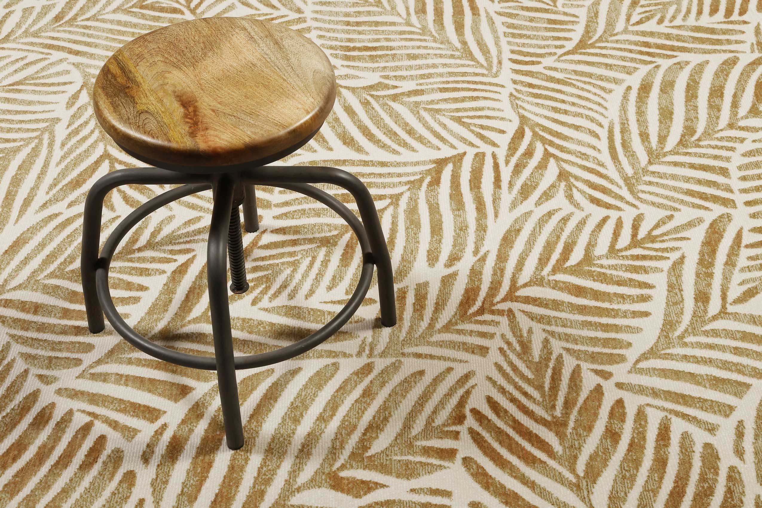 Esprit Teppich Creme Weiß Kupfer Gold meliert Kurzflor 