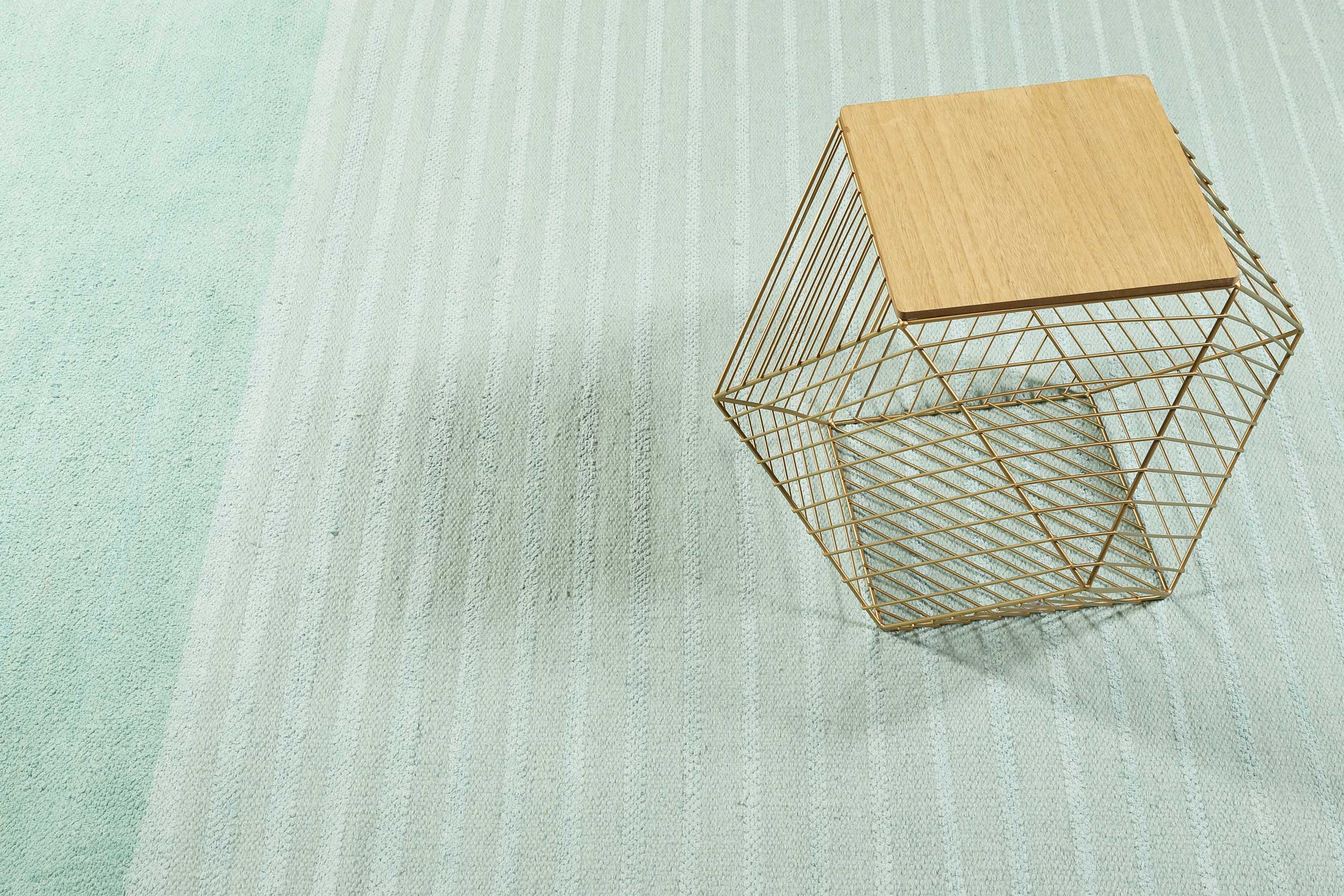 Esprit Kelim Teppich Mintgrün aus Naturfasern » Waves Kelim « - Ansicht 6