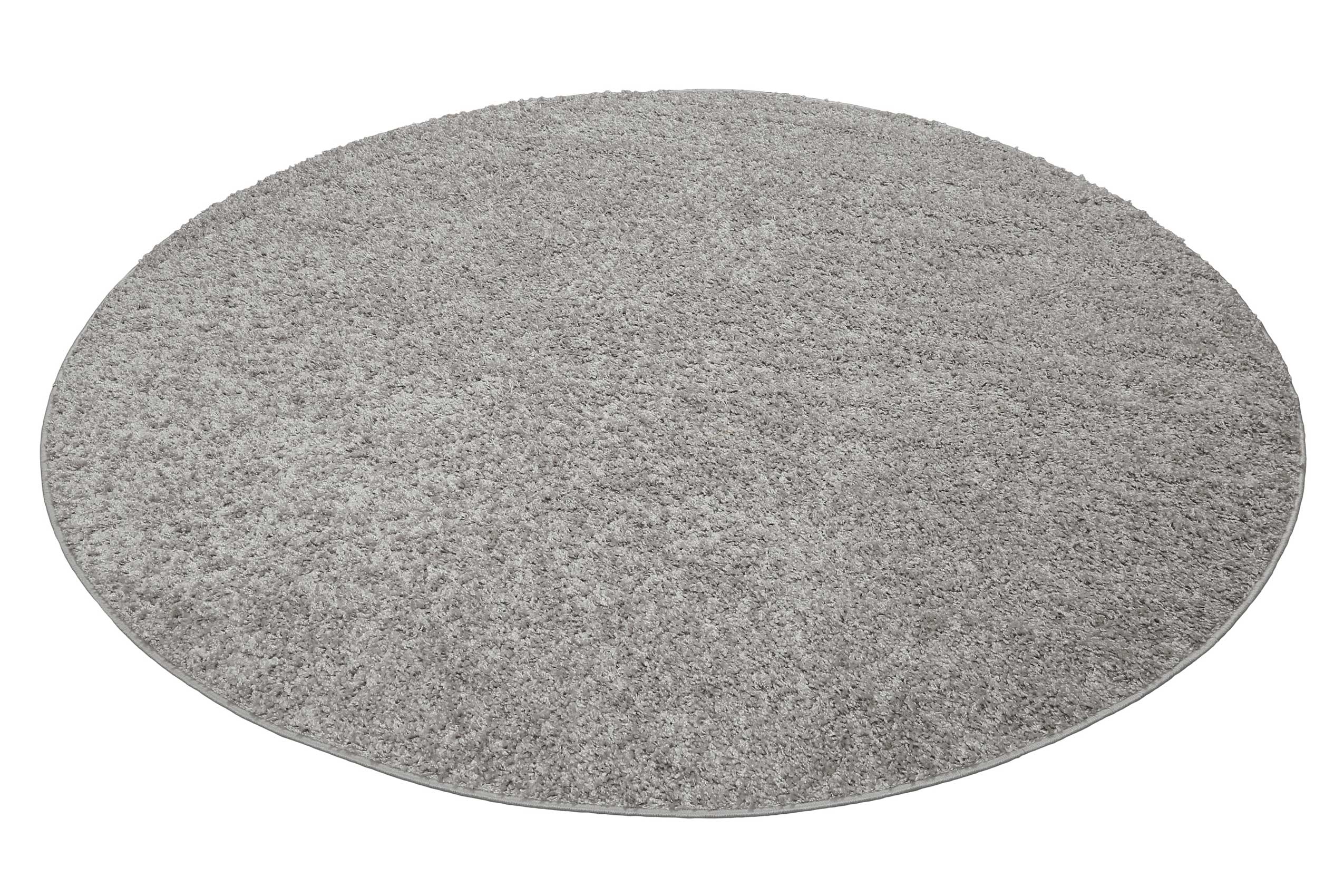 Esprit Teppich Rund Hellgrau Hochflor 