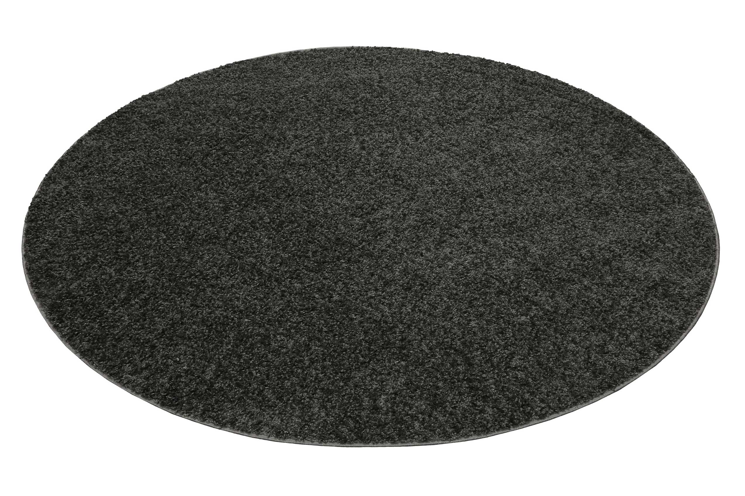 Esprit Teppich Rund Anthrazit Hochflor 