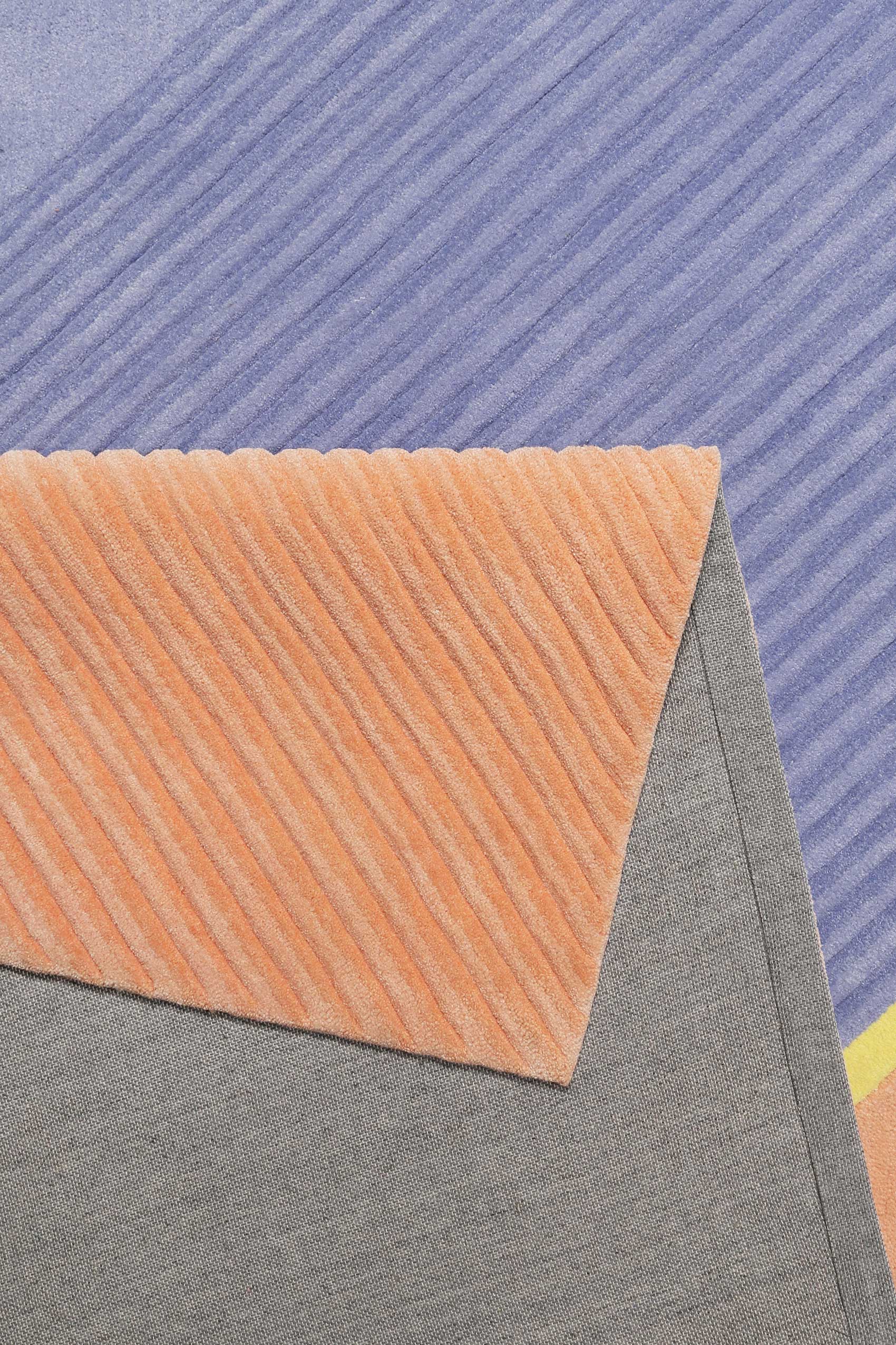 Esprit Teppich Blau Lachs Kurzflor » XAZ « - Ansicht 3