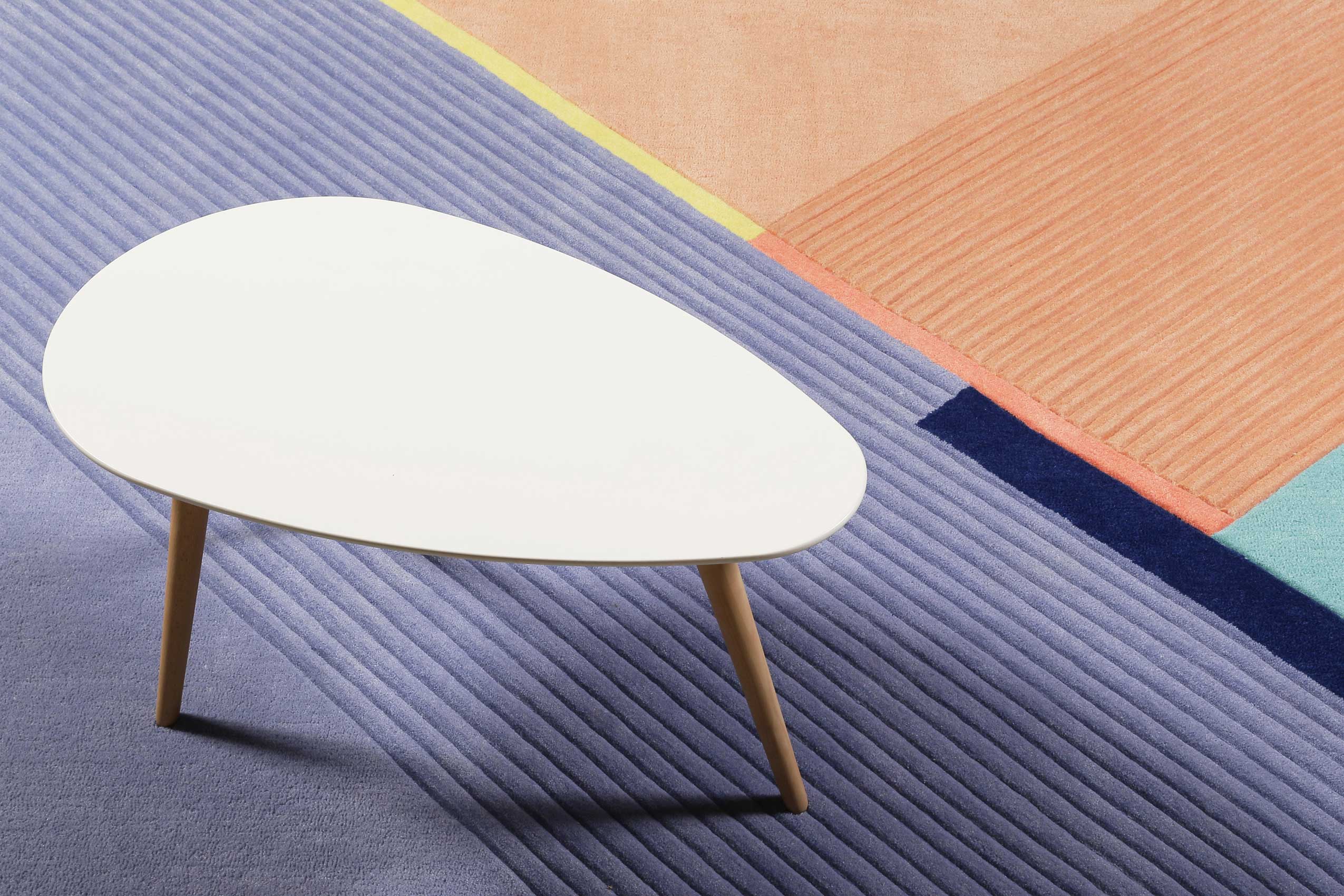 Esprit Teppich Blau Lachs Kurzflor » XAZ « - Ansicht 6
