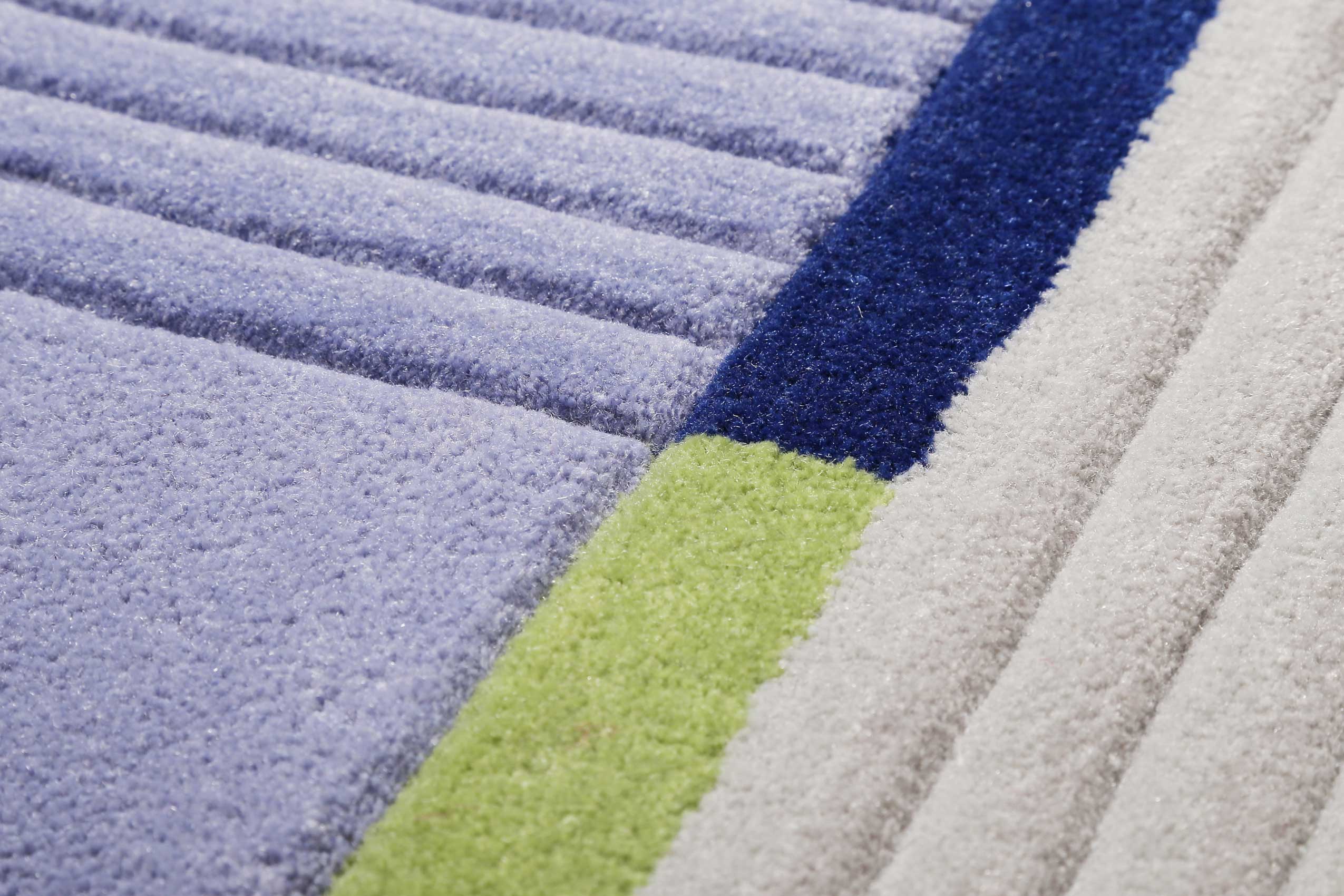 Esprit Teppich Grau Blau Kurzflor » XAZ « - Ansicht 5